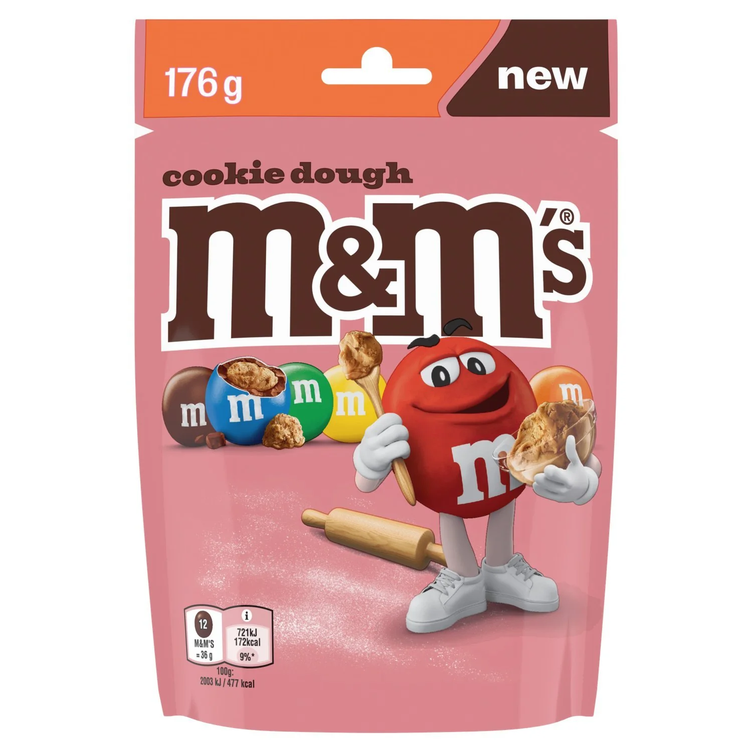Sachet de M&M'S cookies dought