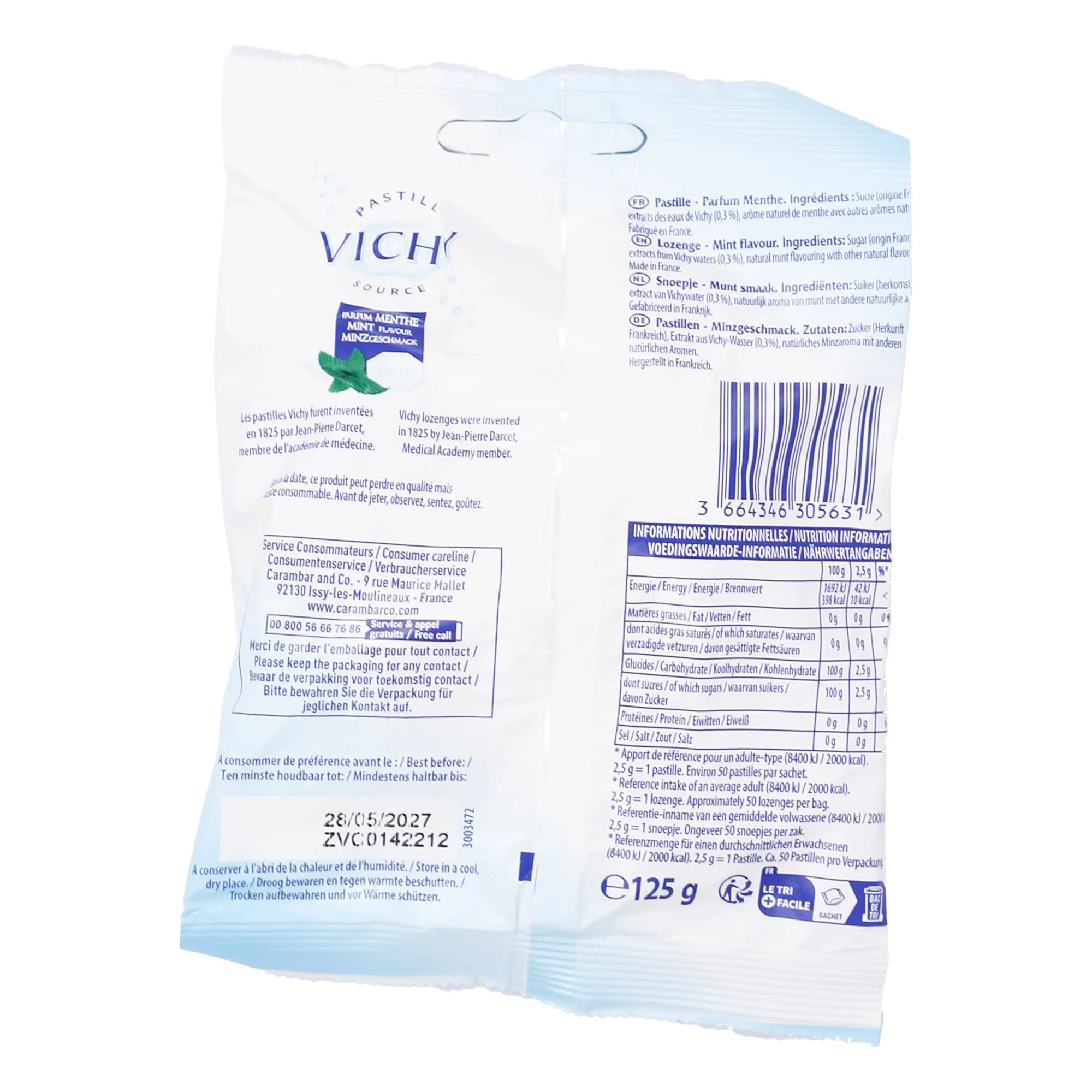 Sachet Vichy pastille Ă la menthe - Image 2