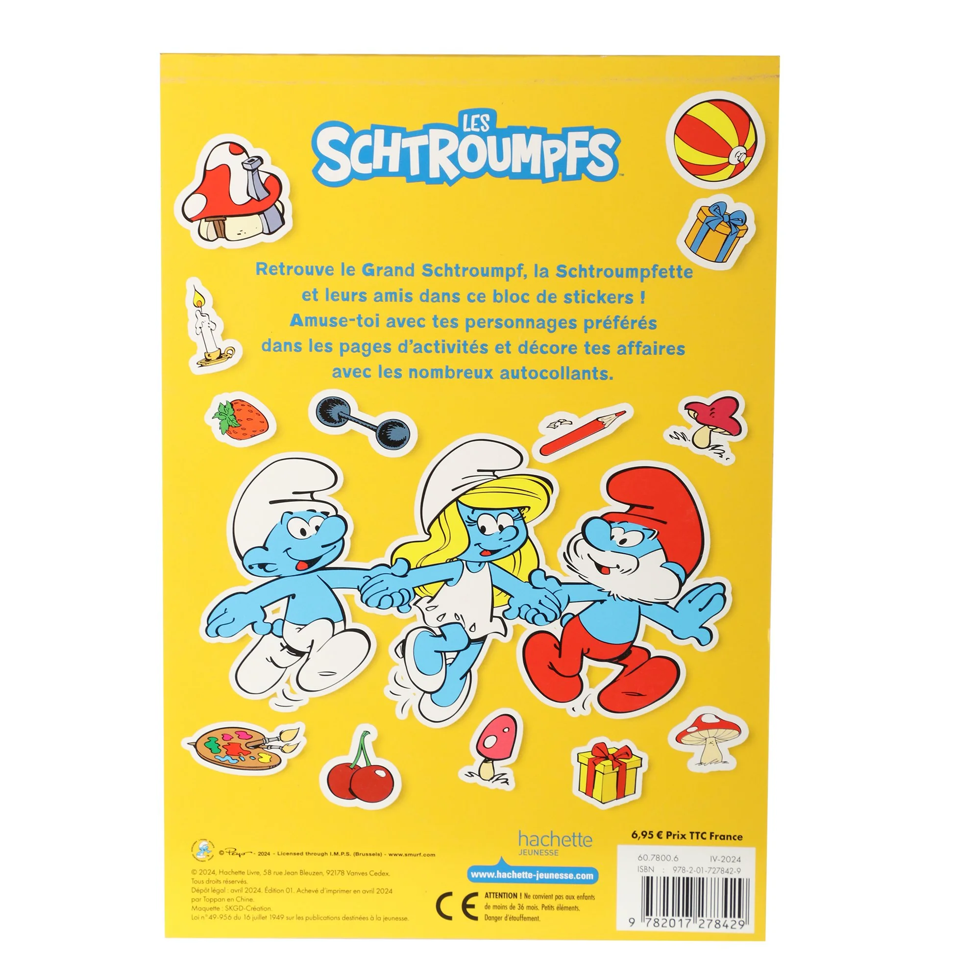 Schtroumpfs - Bloc de stickers et activités - Image 2