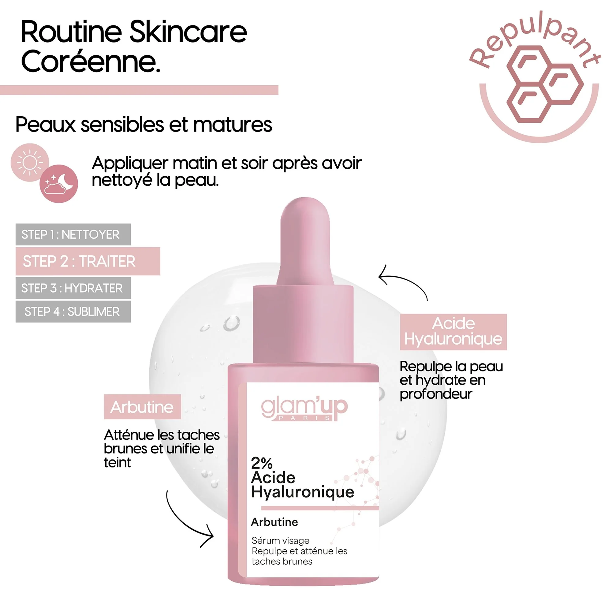 Sérum repulpant à l’acide hyaluronique - Image 3