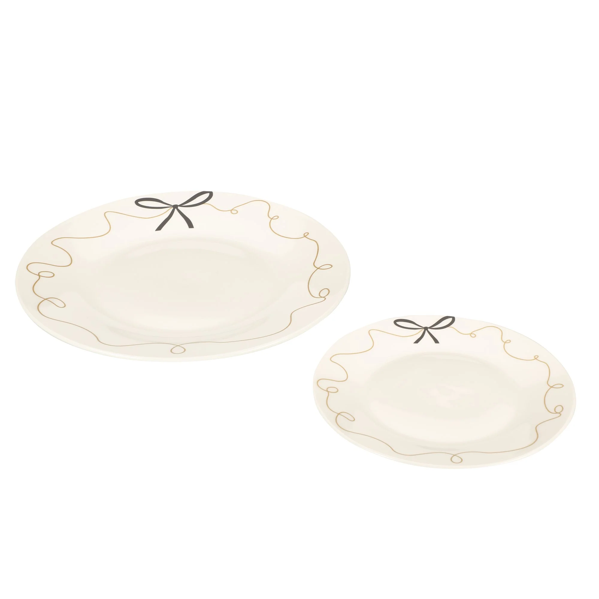 Service en porcelaine 12 pièces - Noir - Image 2