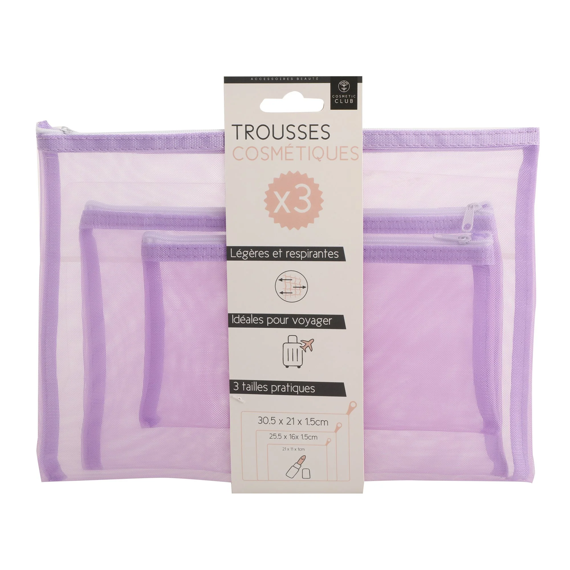 Set 3 trousses cosmétiques - Image 4