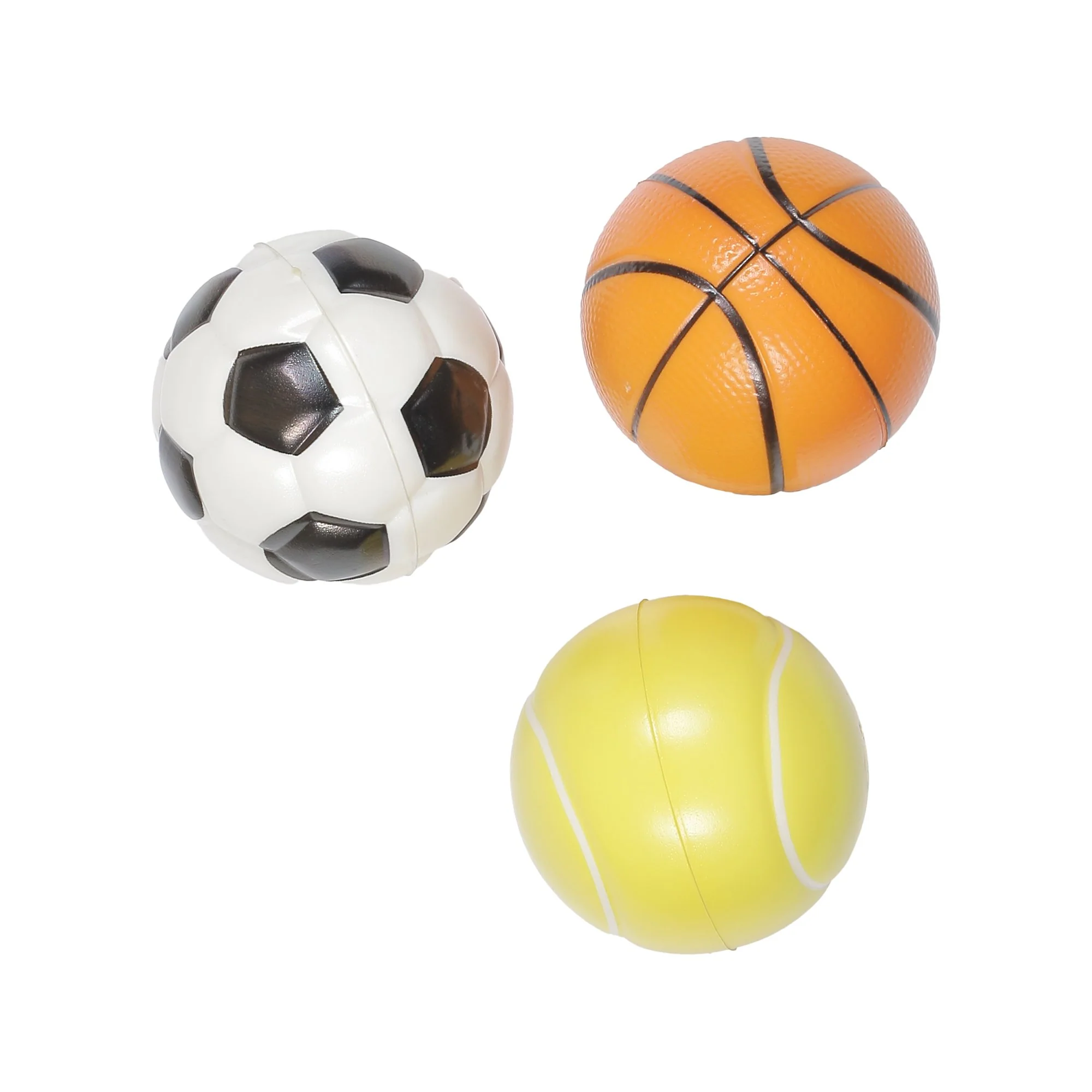 Set de 3 balles de foot, tennis et basketball - Image 2