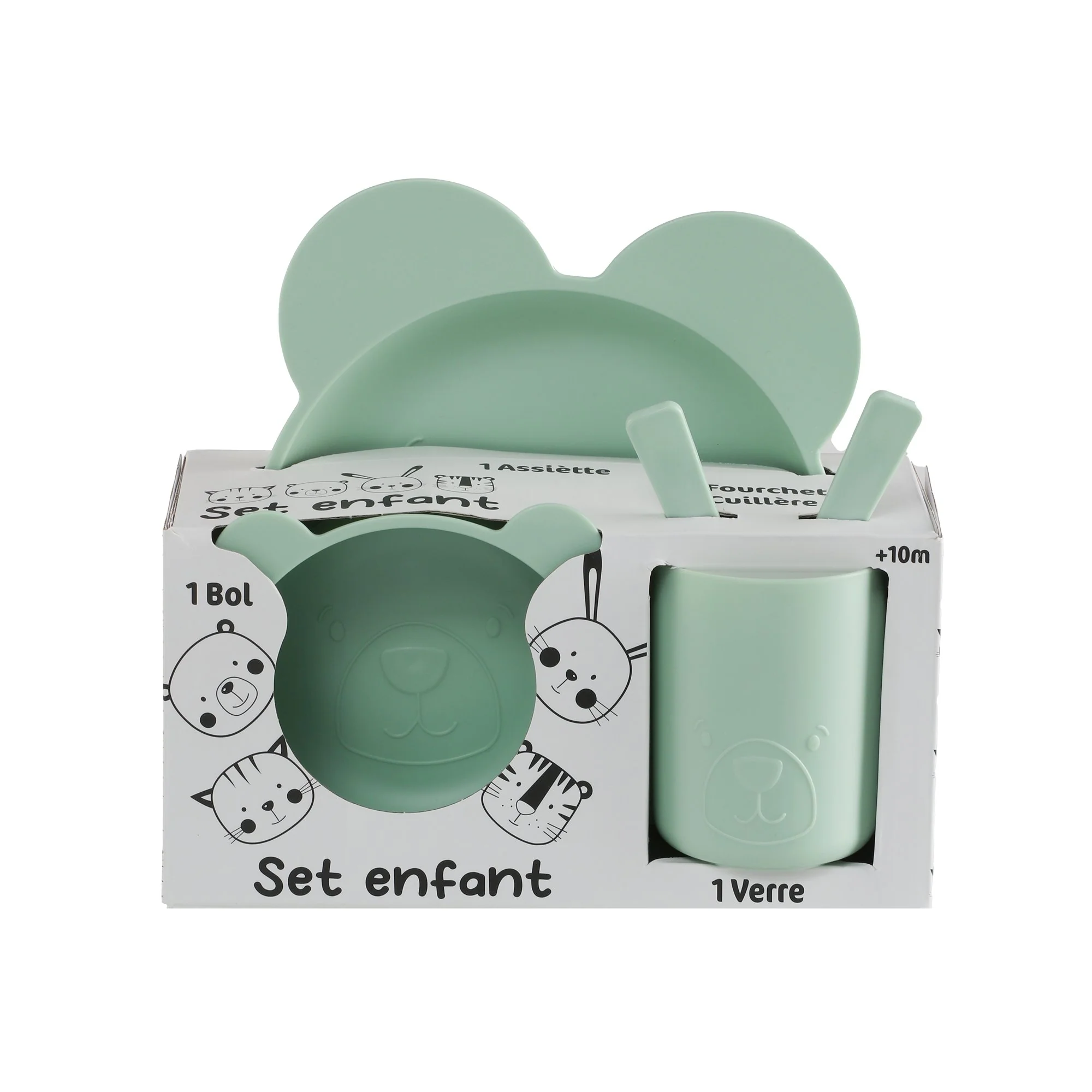 Set de repas pour enfant - Bleu - Image 5