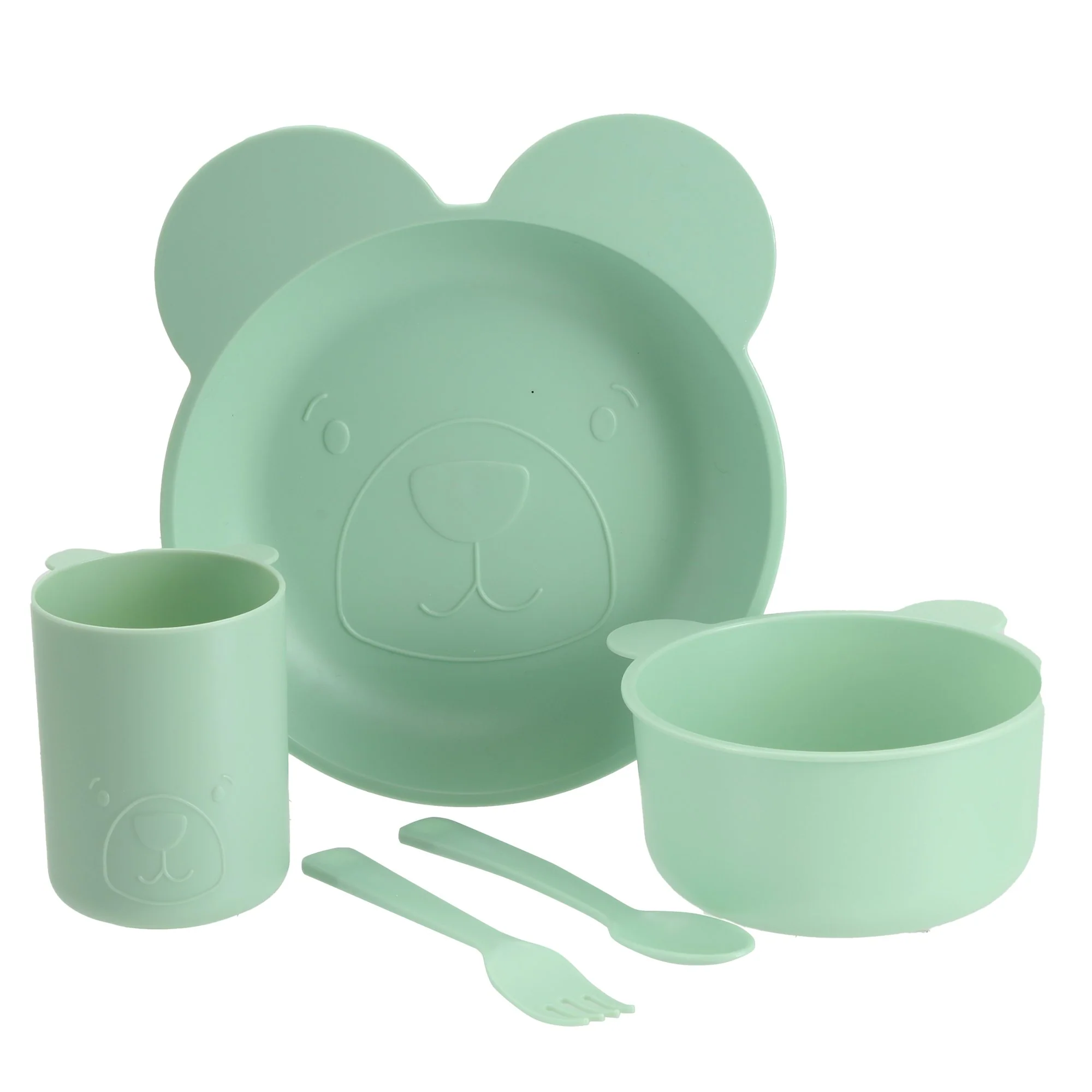 Set de repas pour enfant - Rose - Image 4