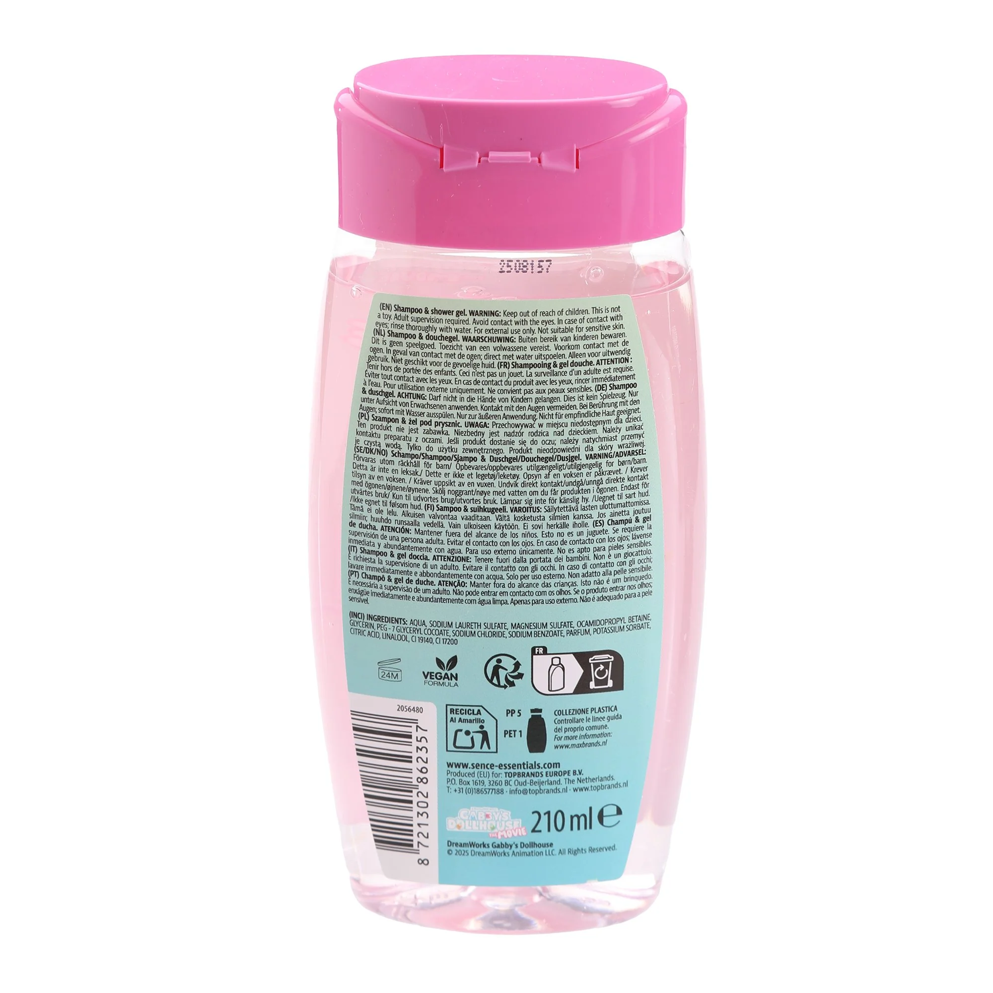 Shampoing et gel douche 2 en 1 Gabby's Dollhouse  - Rose - Image 2