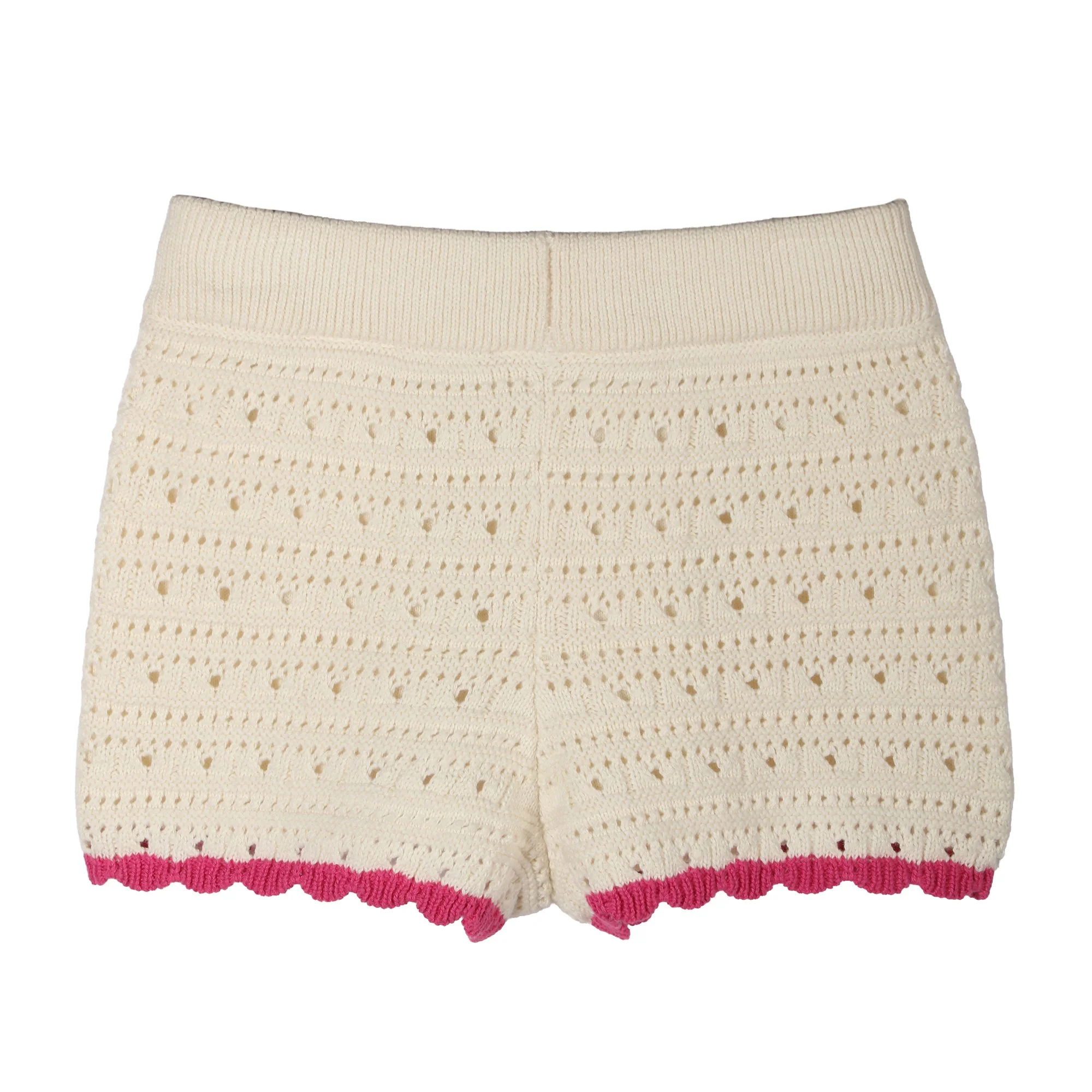 Short en crochet blanc - Image 2