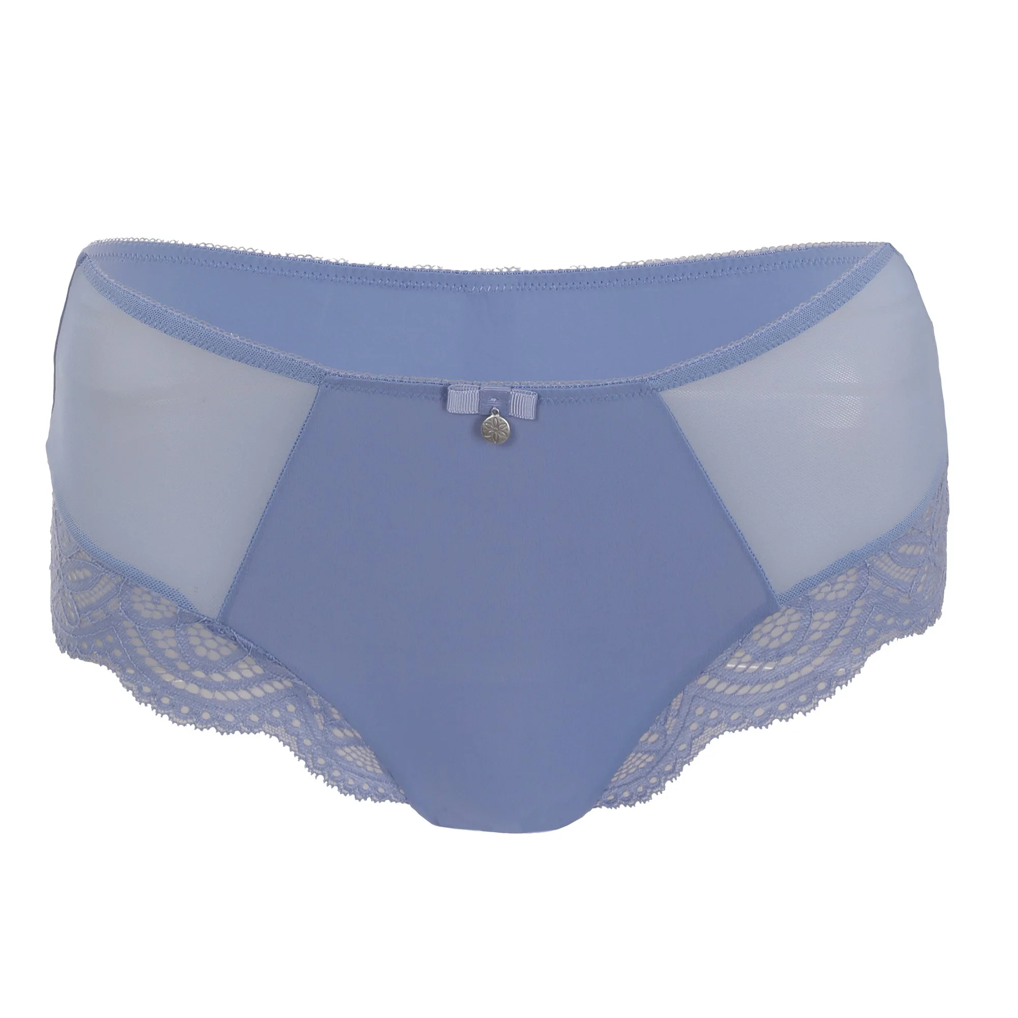 SHORTY TOUT DENTELLE BLEU
