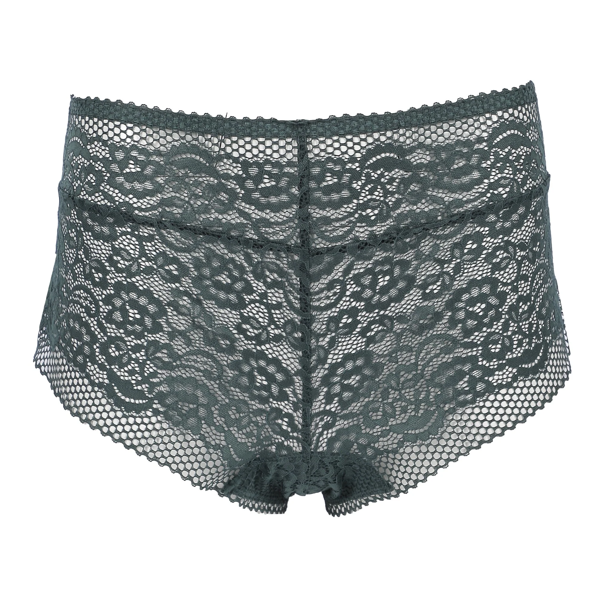Shorty tout dentelle émeraude