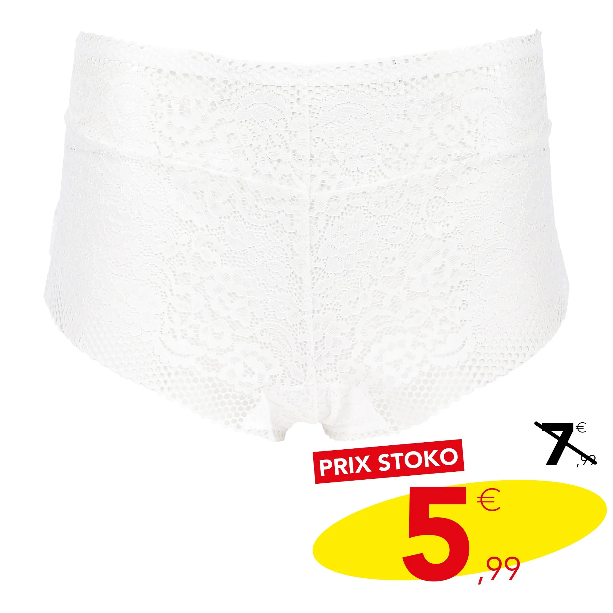 Shorty tout dentelle ivoire - Image 4