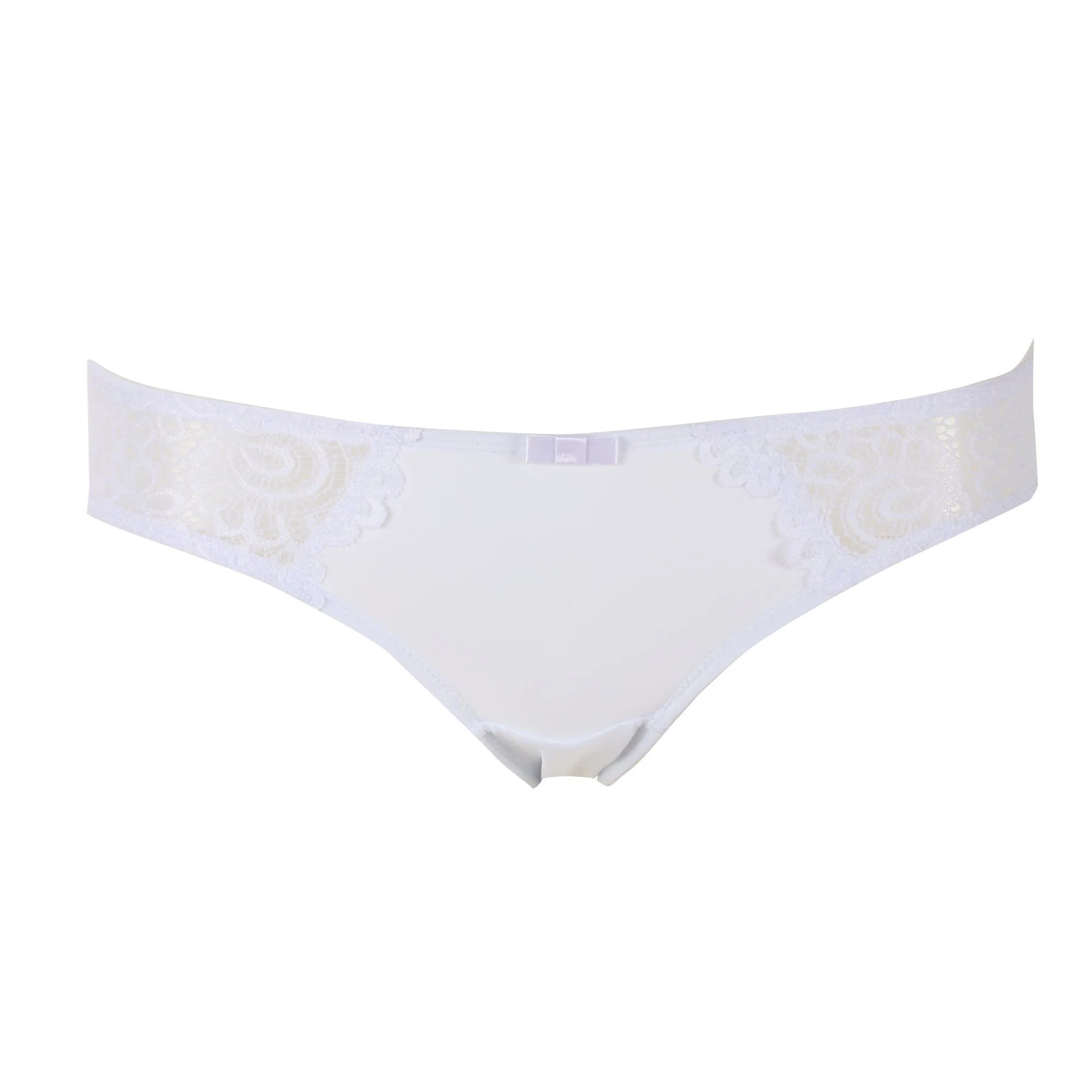 Slip en dentelle blanc - Blanc