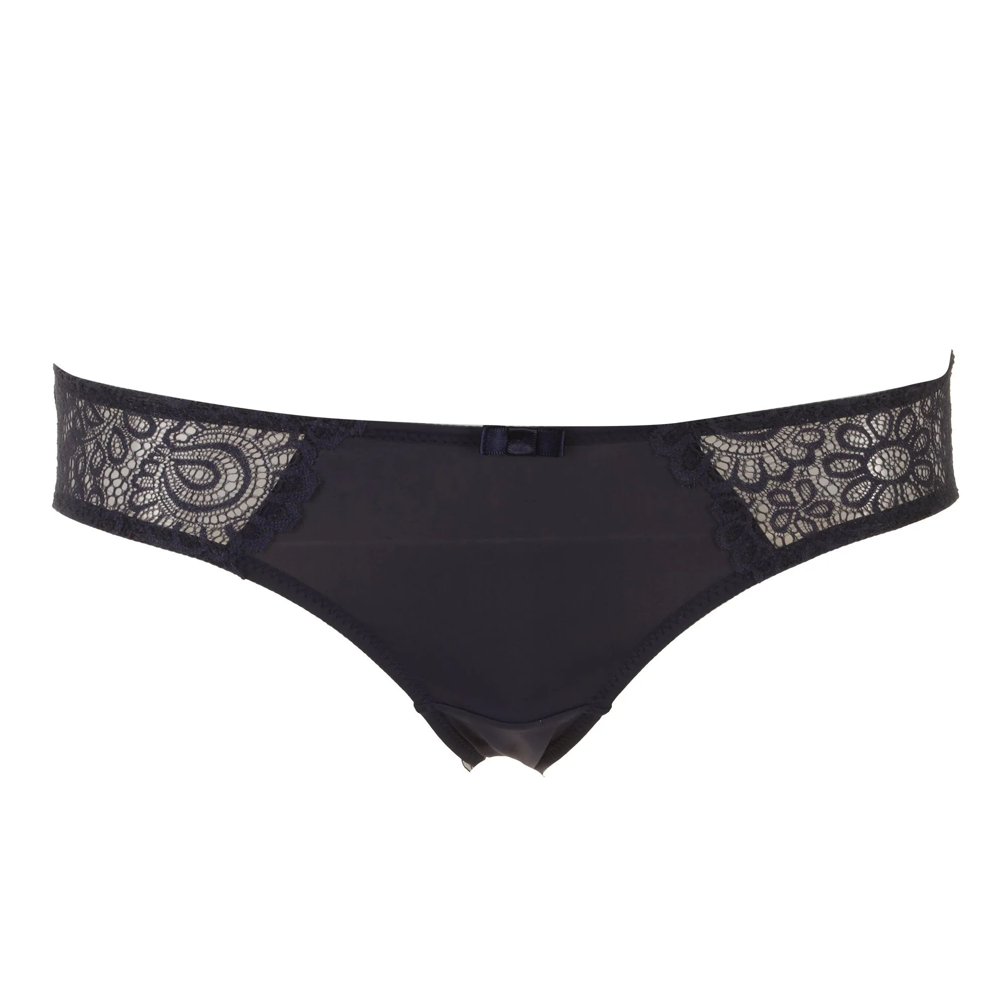 Slip en dentelle bleu marine - Bleu foncé