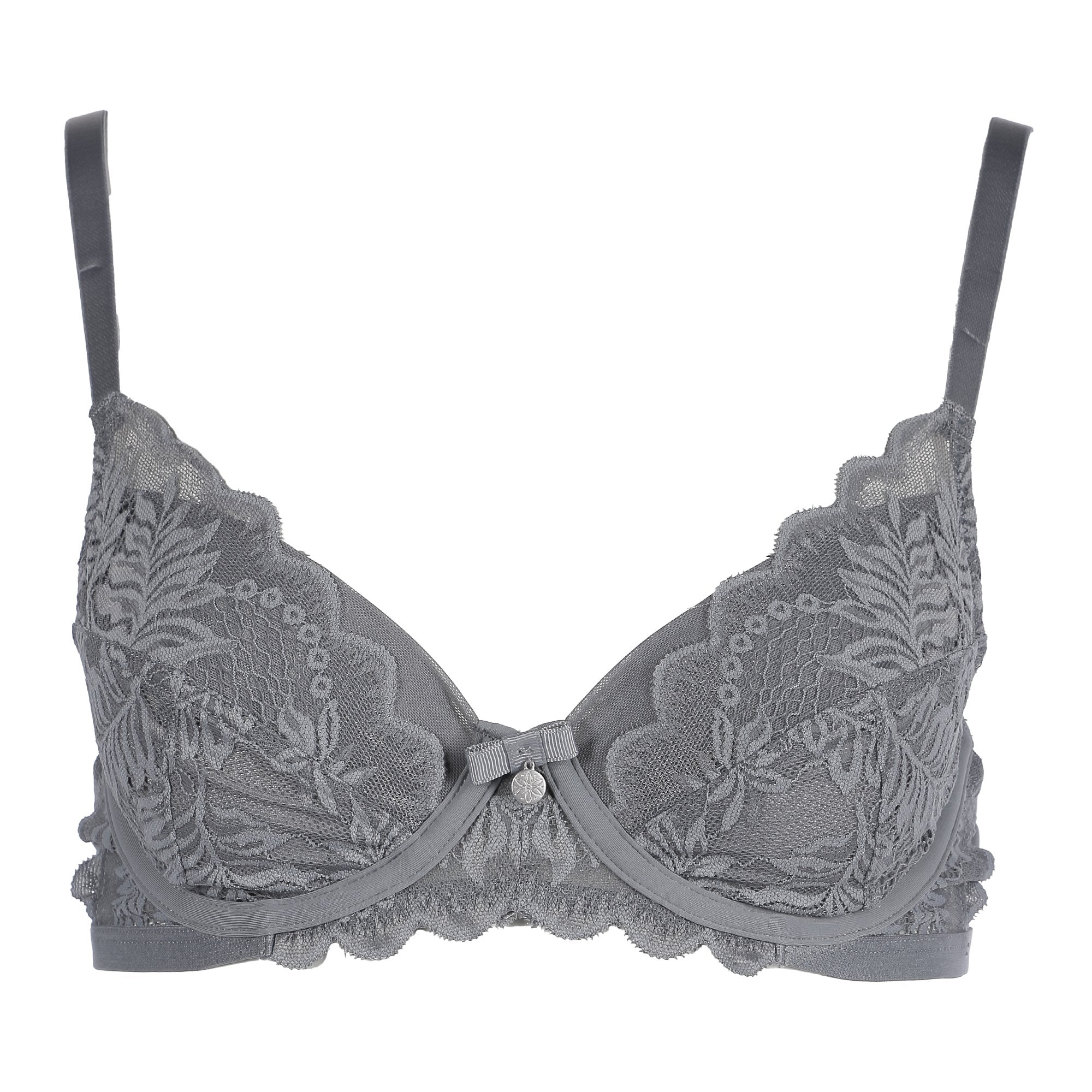 Soutien gorge Ă dentelle gris - Gris