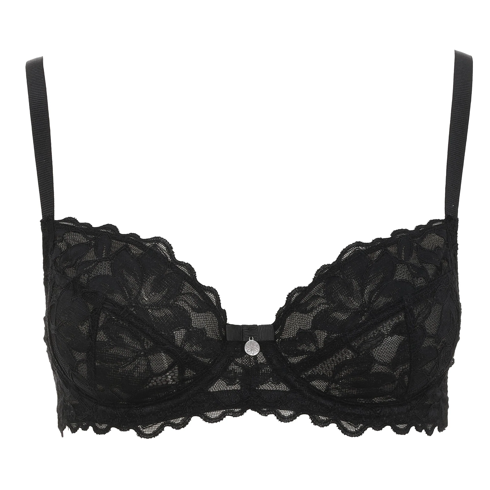 SOUTIEN GORGE ARMATURE DENTELLE NOIR