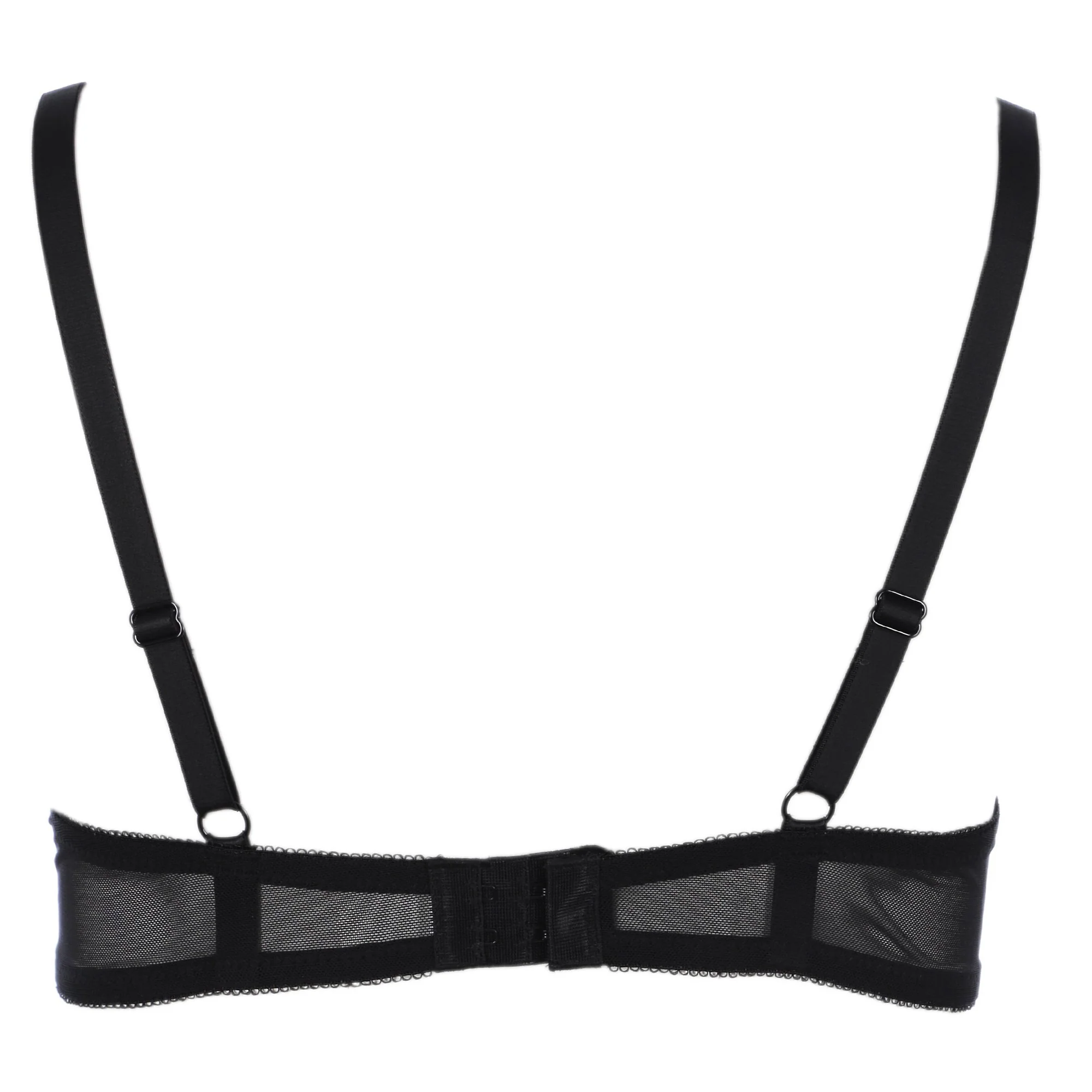 Soutien-gorge corbeille guipure noir - Image 3