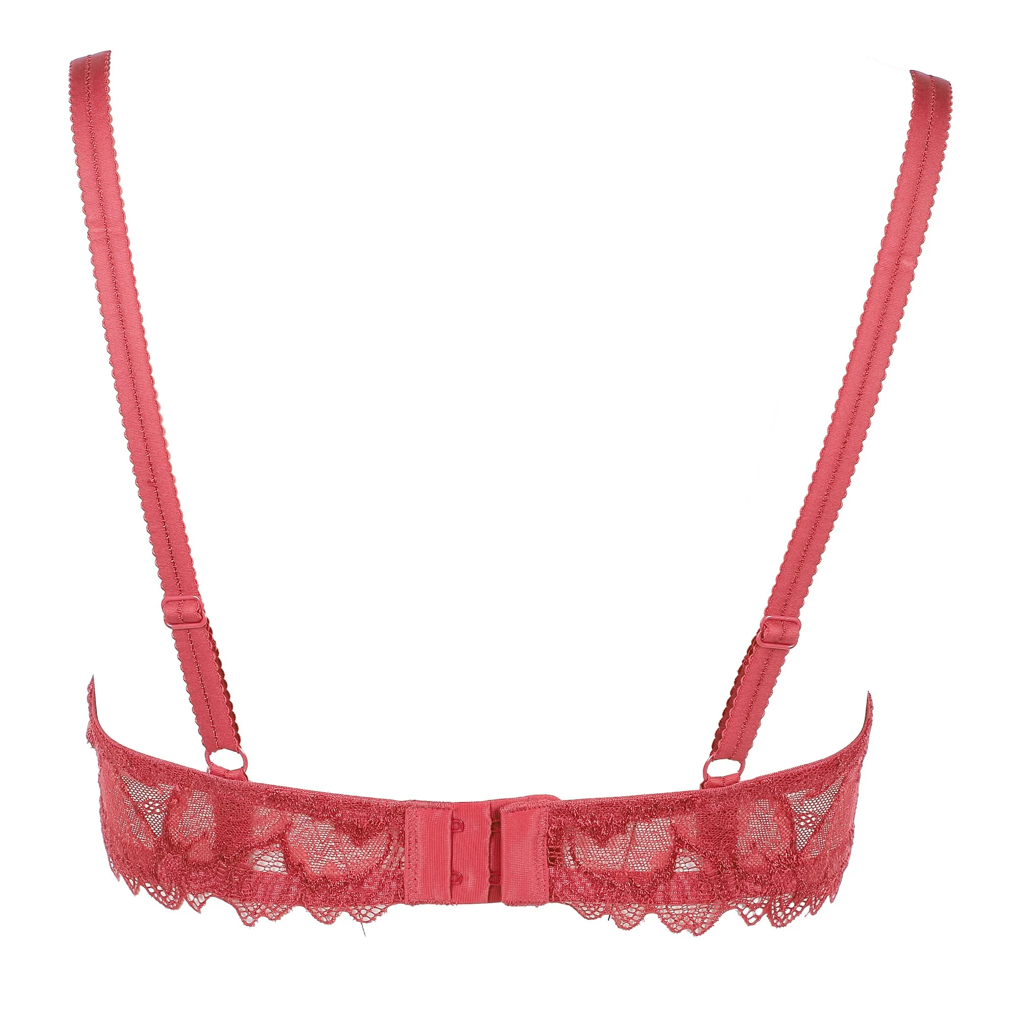 Soutien gorge en dentelle rouge - Rouge - Image 2