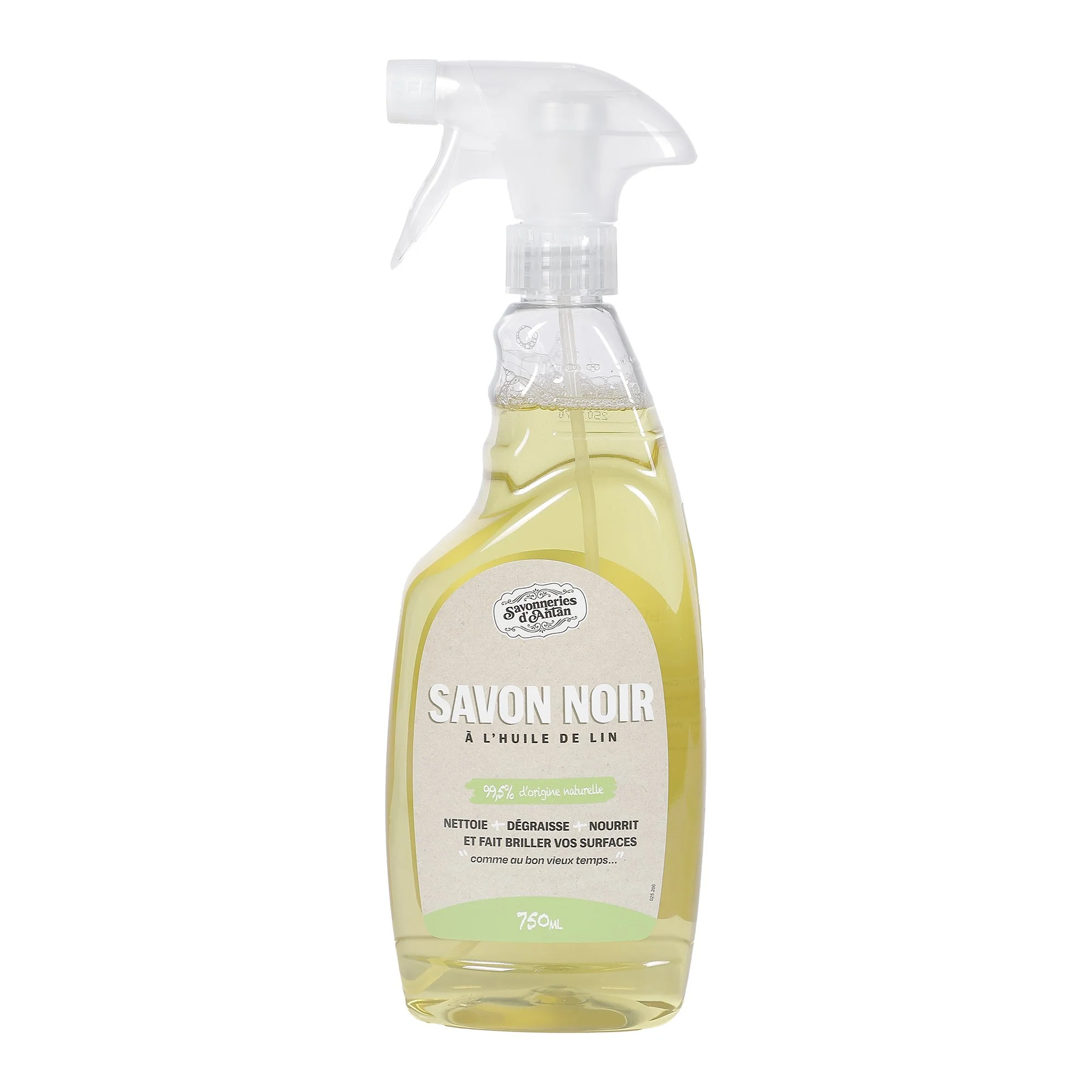 Spray savon noir Ă l'huile de lin