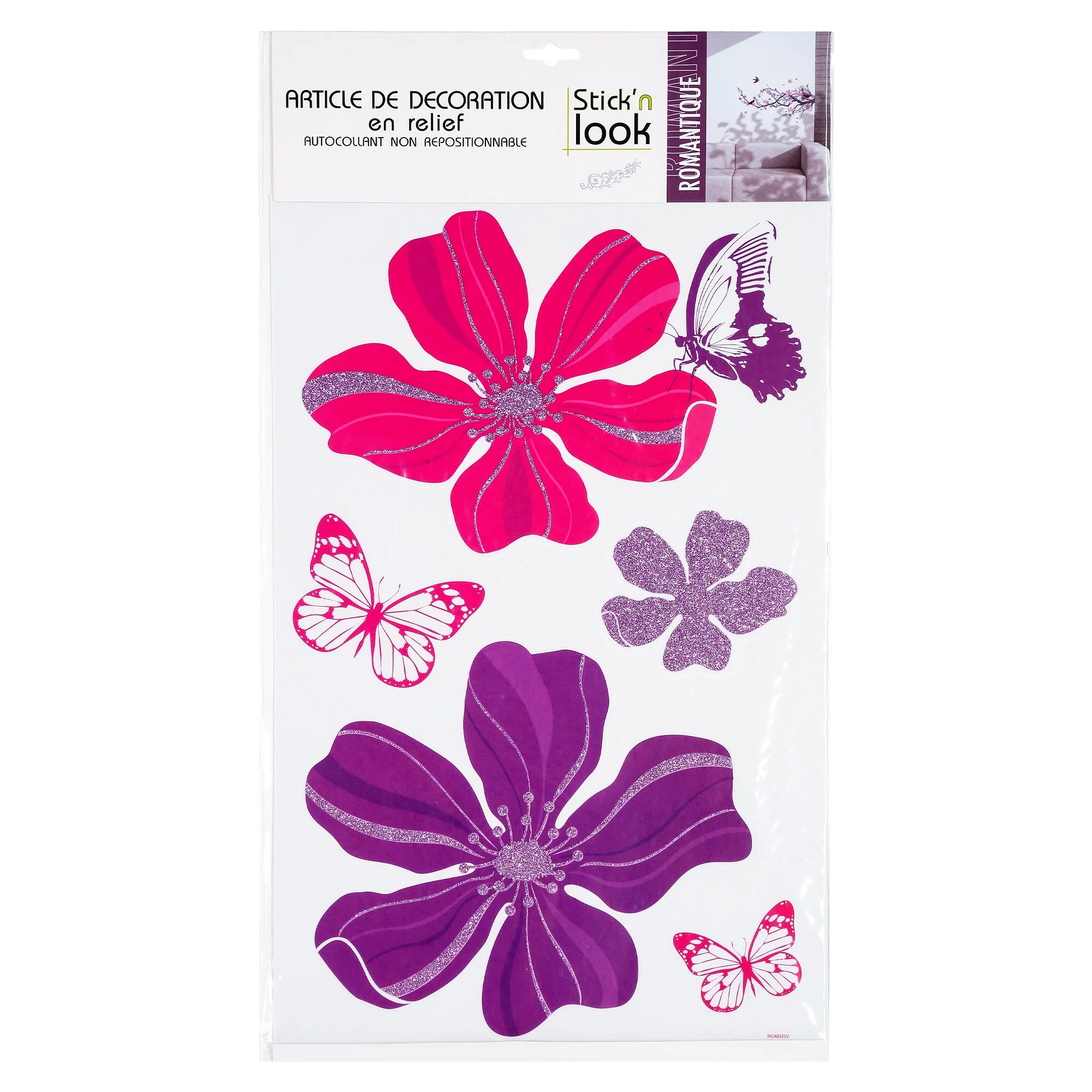 STICKER PAILLETTES ASST 32X50CM