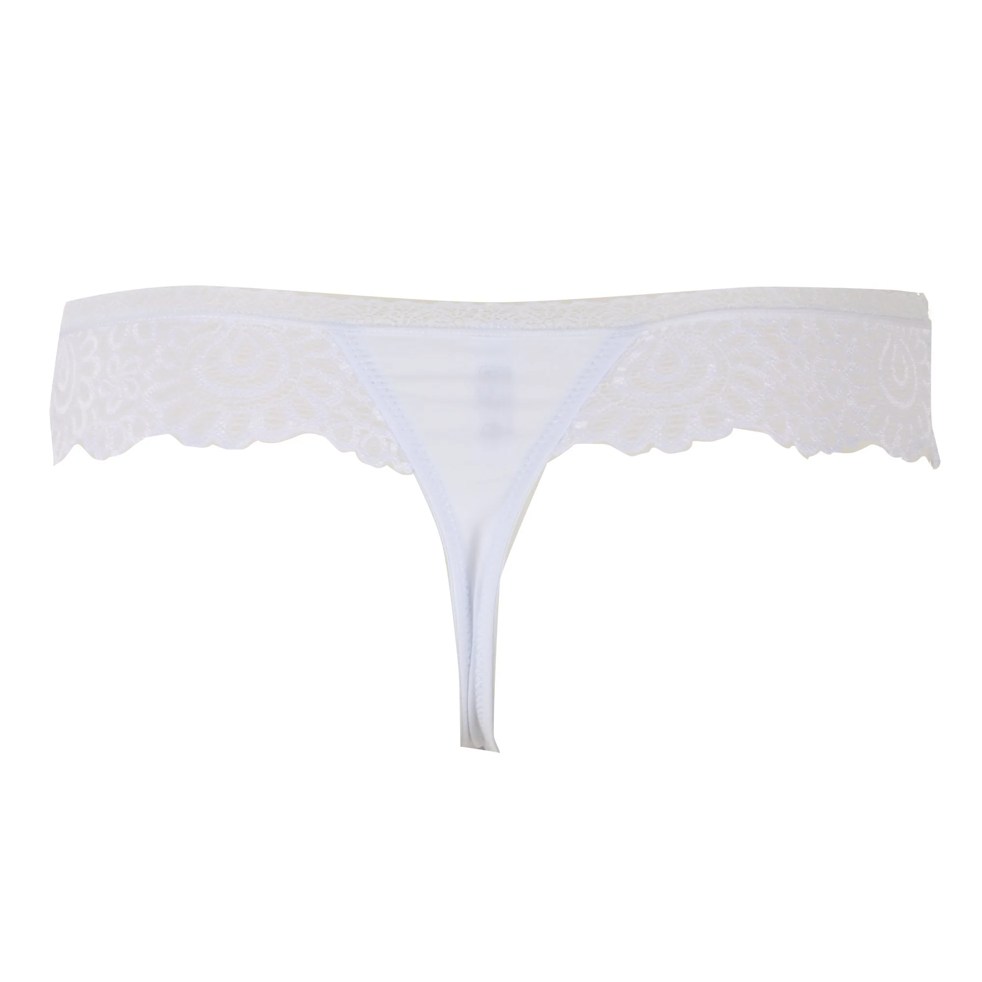 String en dentelle blanc - Blanc - Image 2