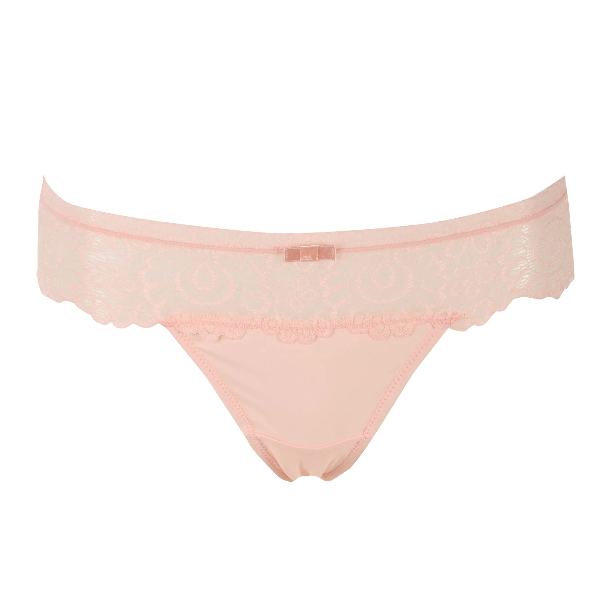 String en dentelle rose - Rose