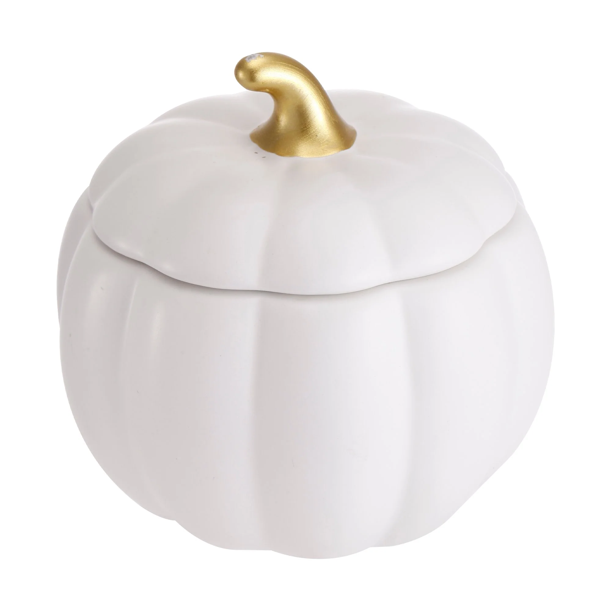 Sucrier Citrouille Blanche en dolomite