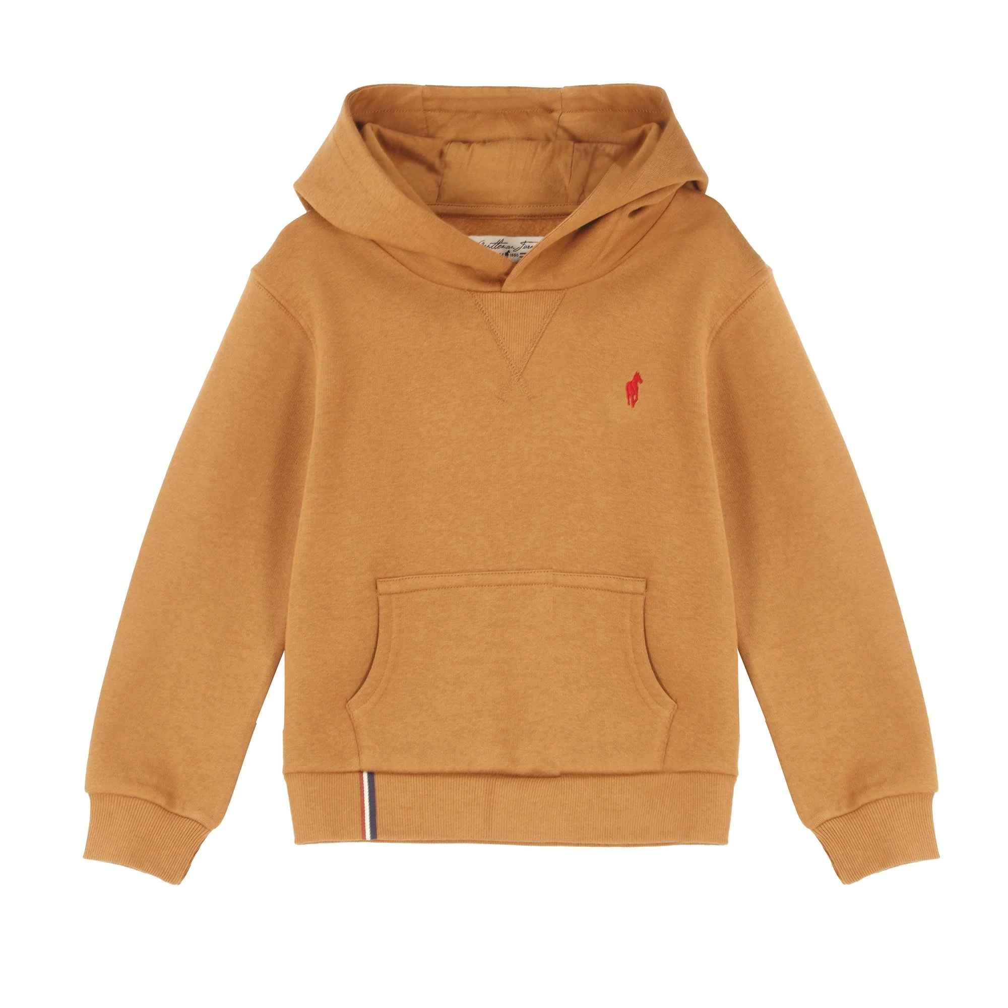 Sweat à capuche avec broderie 3/12 ans  - Jaune