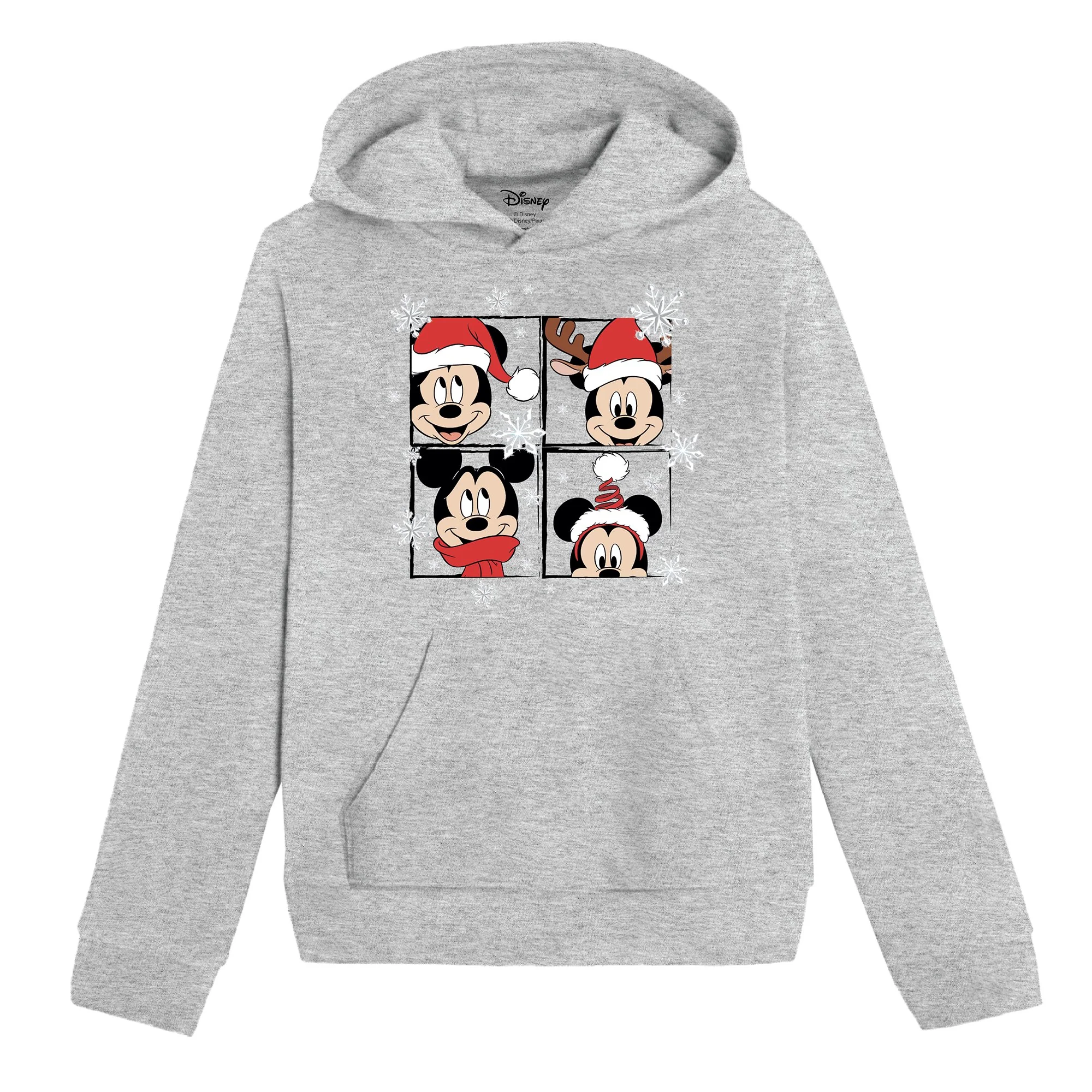 Sweat à capuche de Noël licence 4/12 ans - Rouge