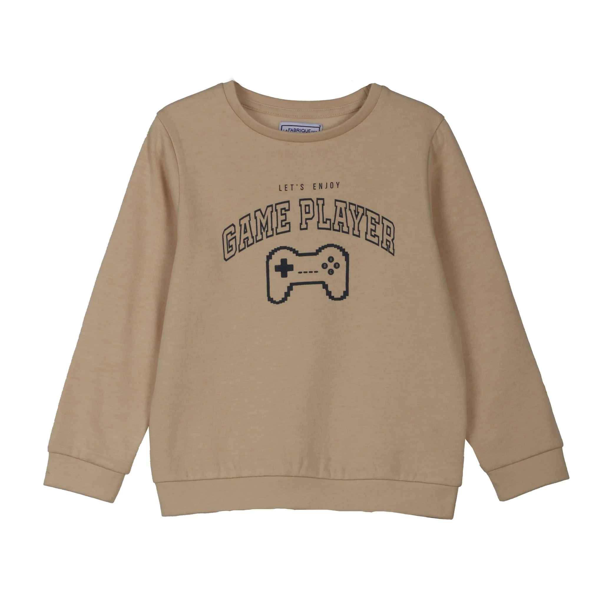 Sweat avec animation 3/6 ans  - Beige