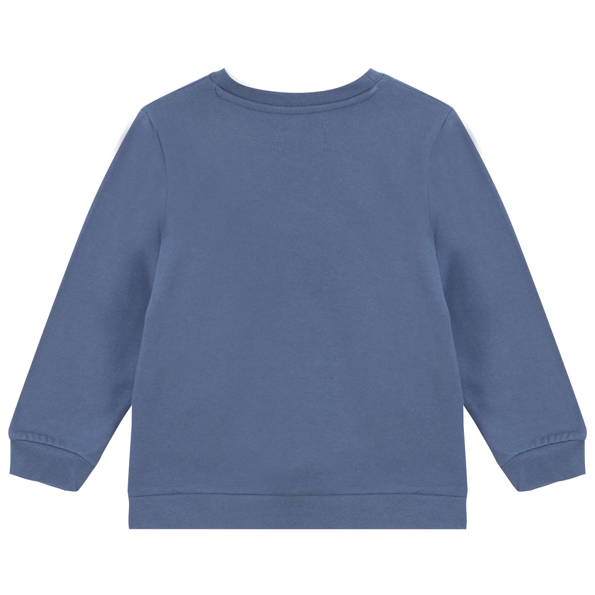 Sweat col rond brodĂ© cĆur 3/12 ans - Bleu - Image 2