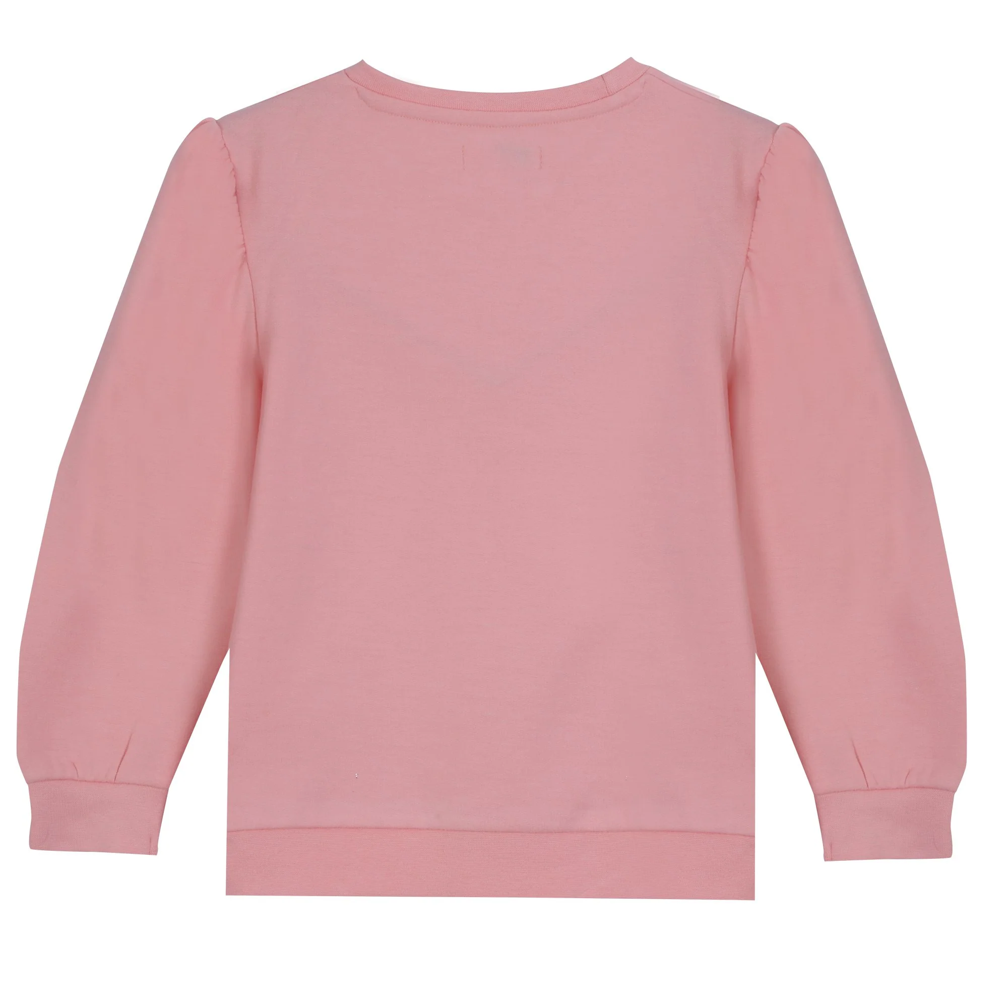 Sweat col rond brodé cœur 3/12 ans - Rose - Image 4