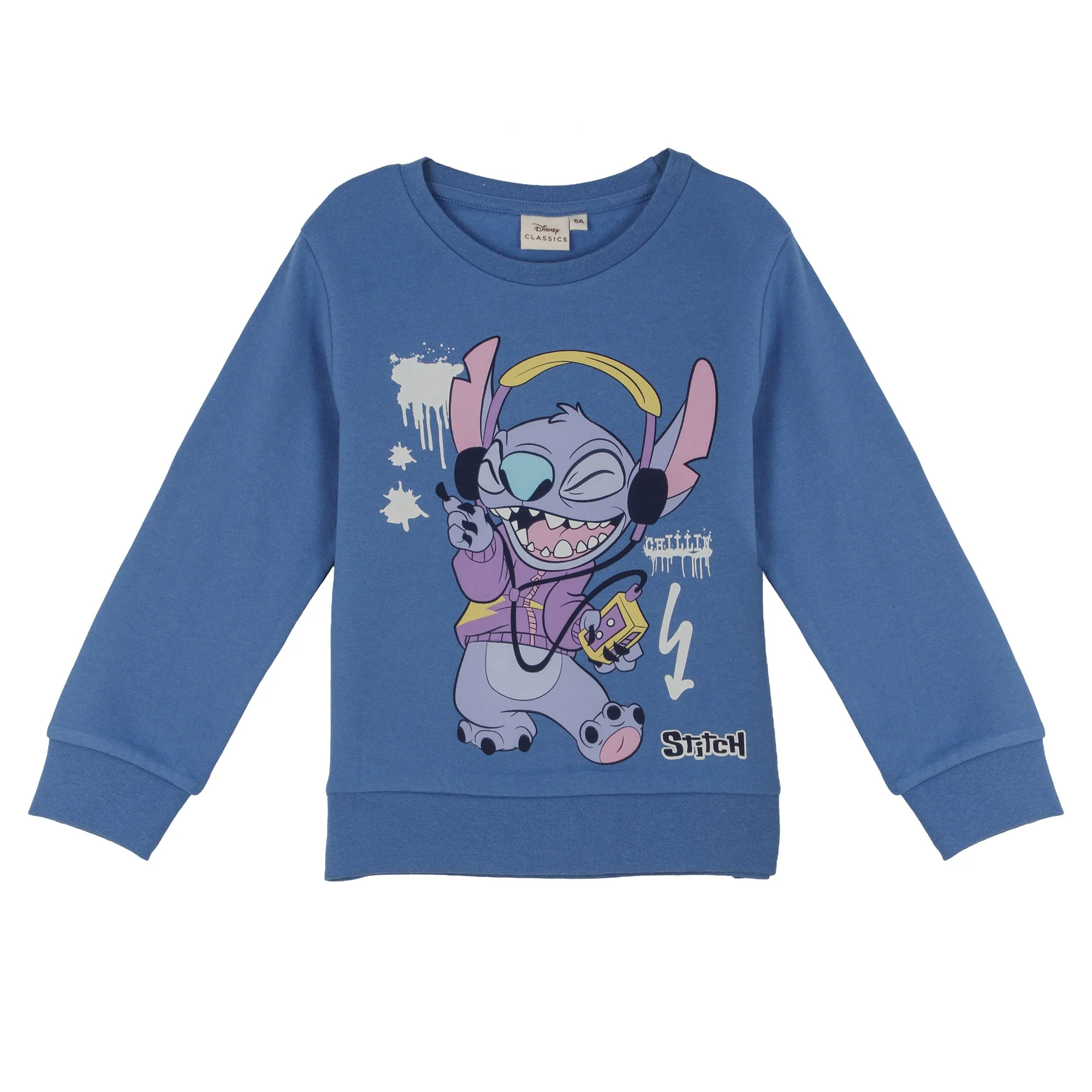 Sweat col rond licence 3/8 ans - Bleu