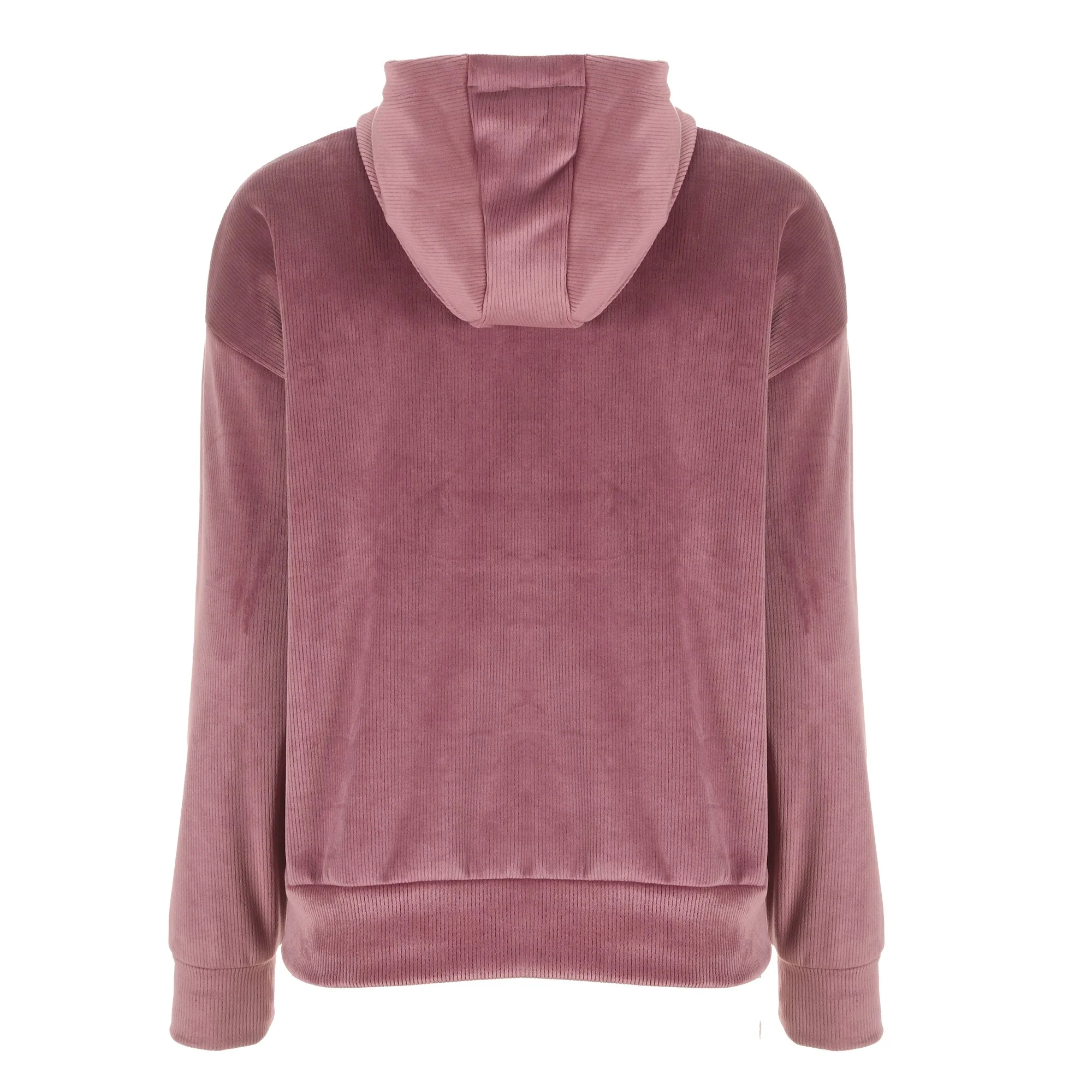Sweat en velours à capuche  - Rose - Image 2