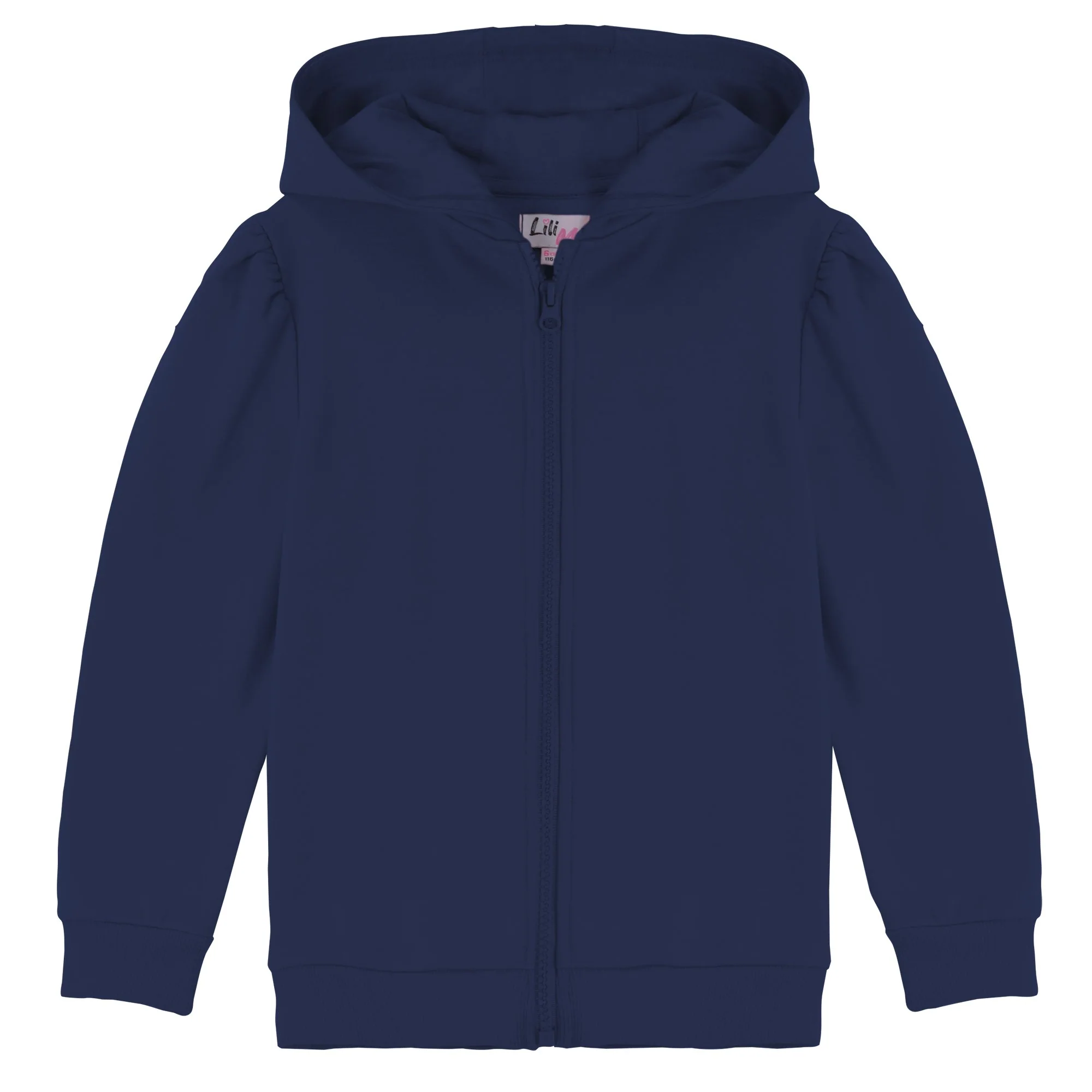 Sweat zippé à capuche 3/12 ans - Bleu foncé