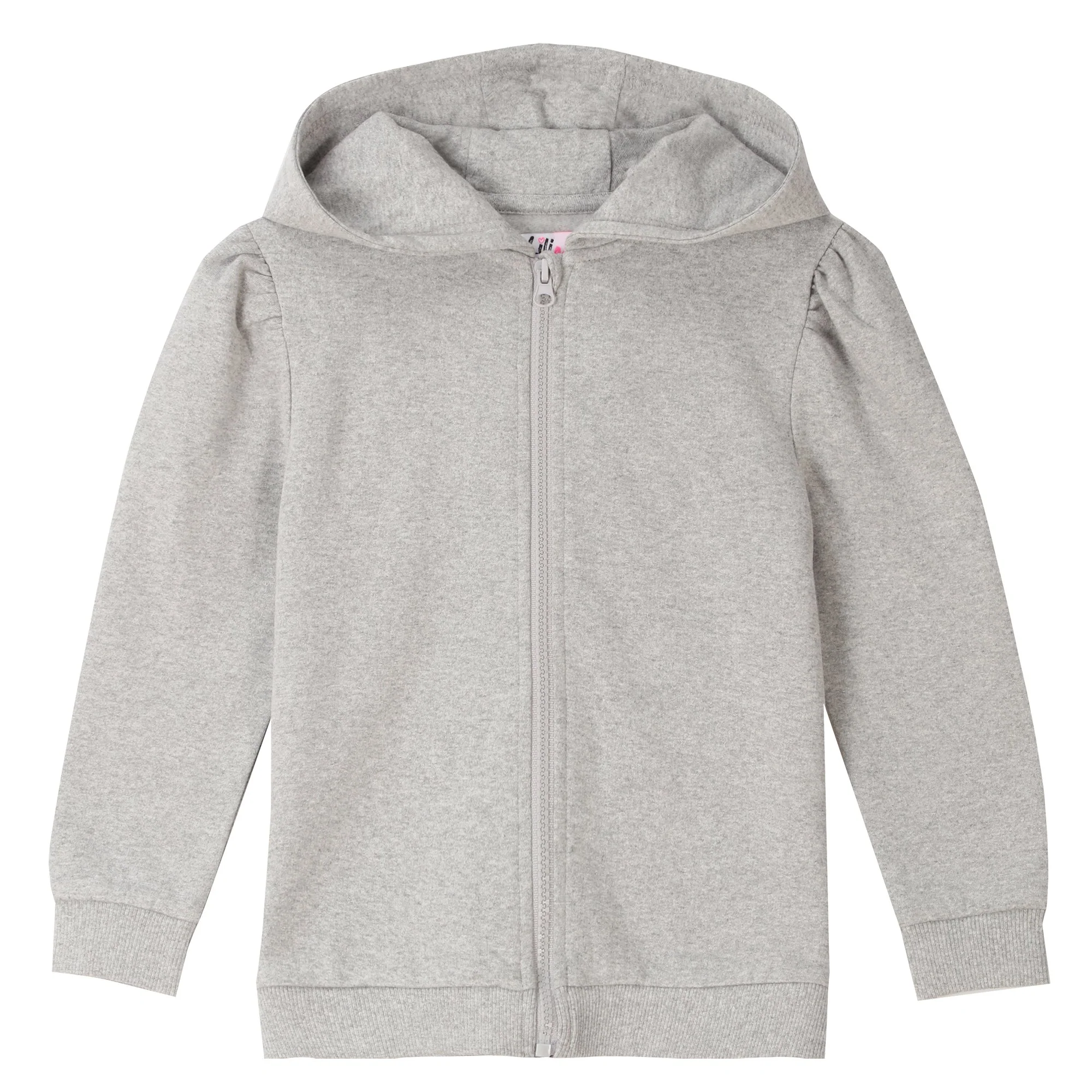 Sweat zippé à capuche 3/12 ans - Gris