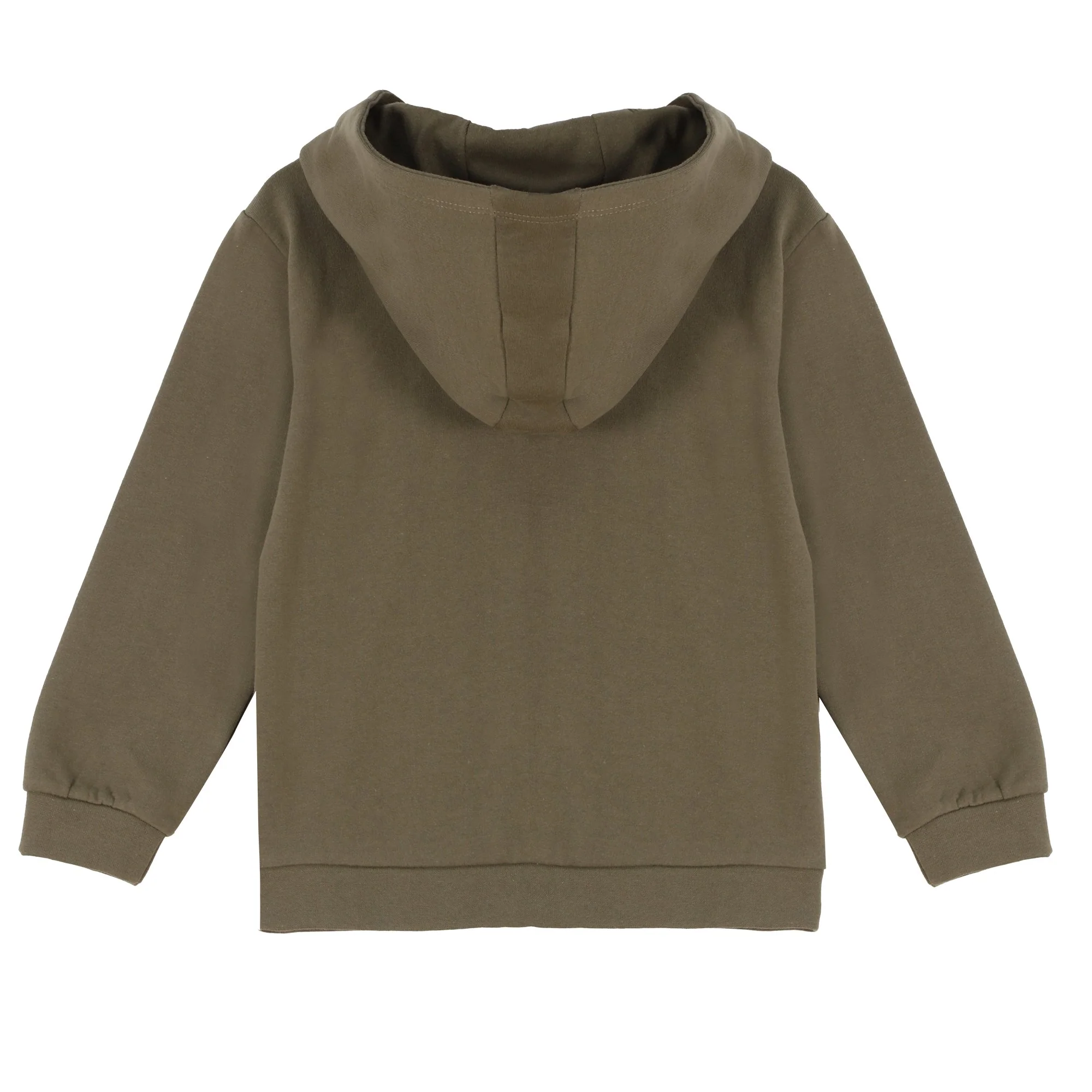 Sweat zippé à capuche 3/12 ans - Kaki - Image 2