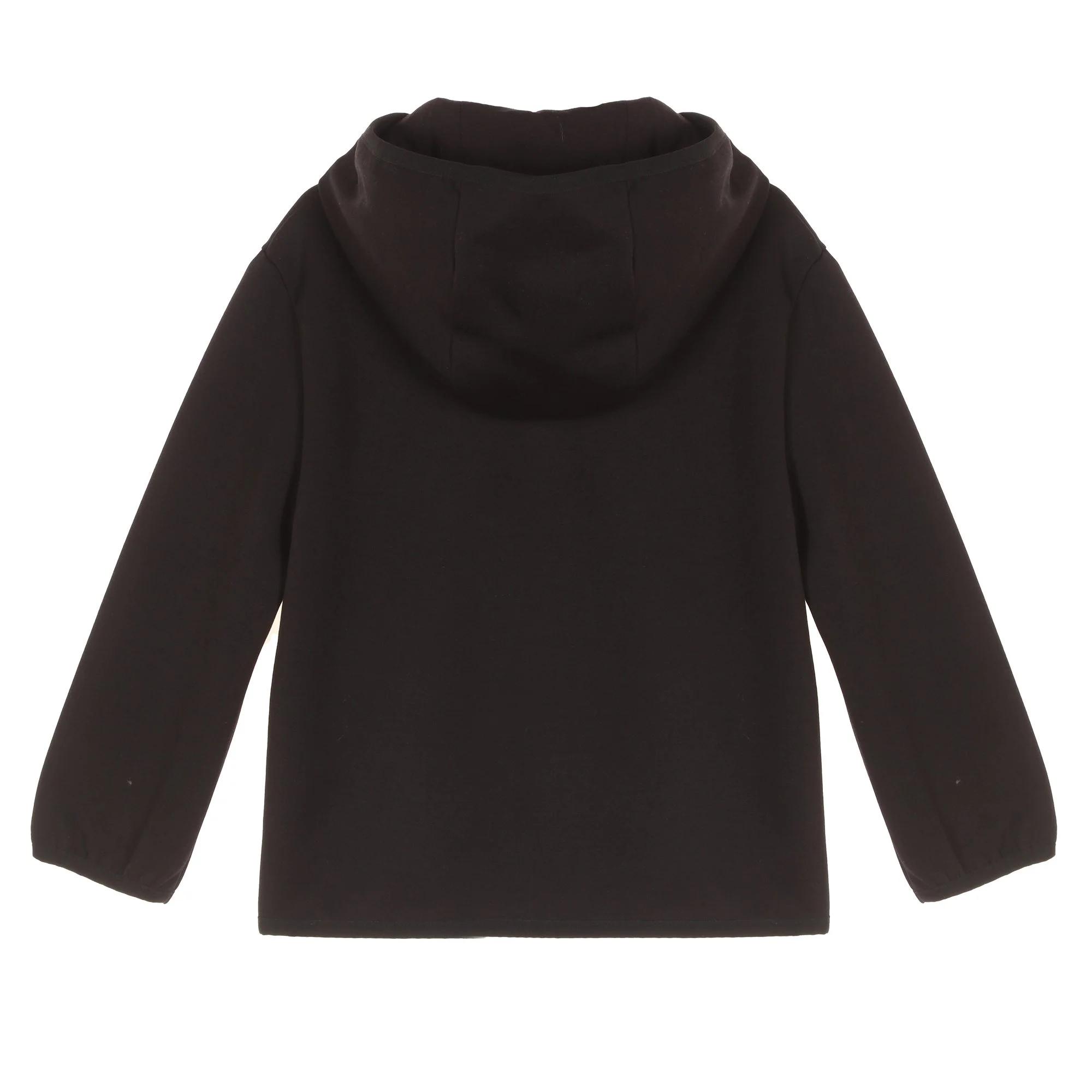 Sweat zippé à capuche 3/12 ans - Noir - Image 2