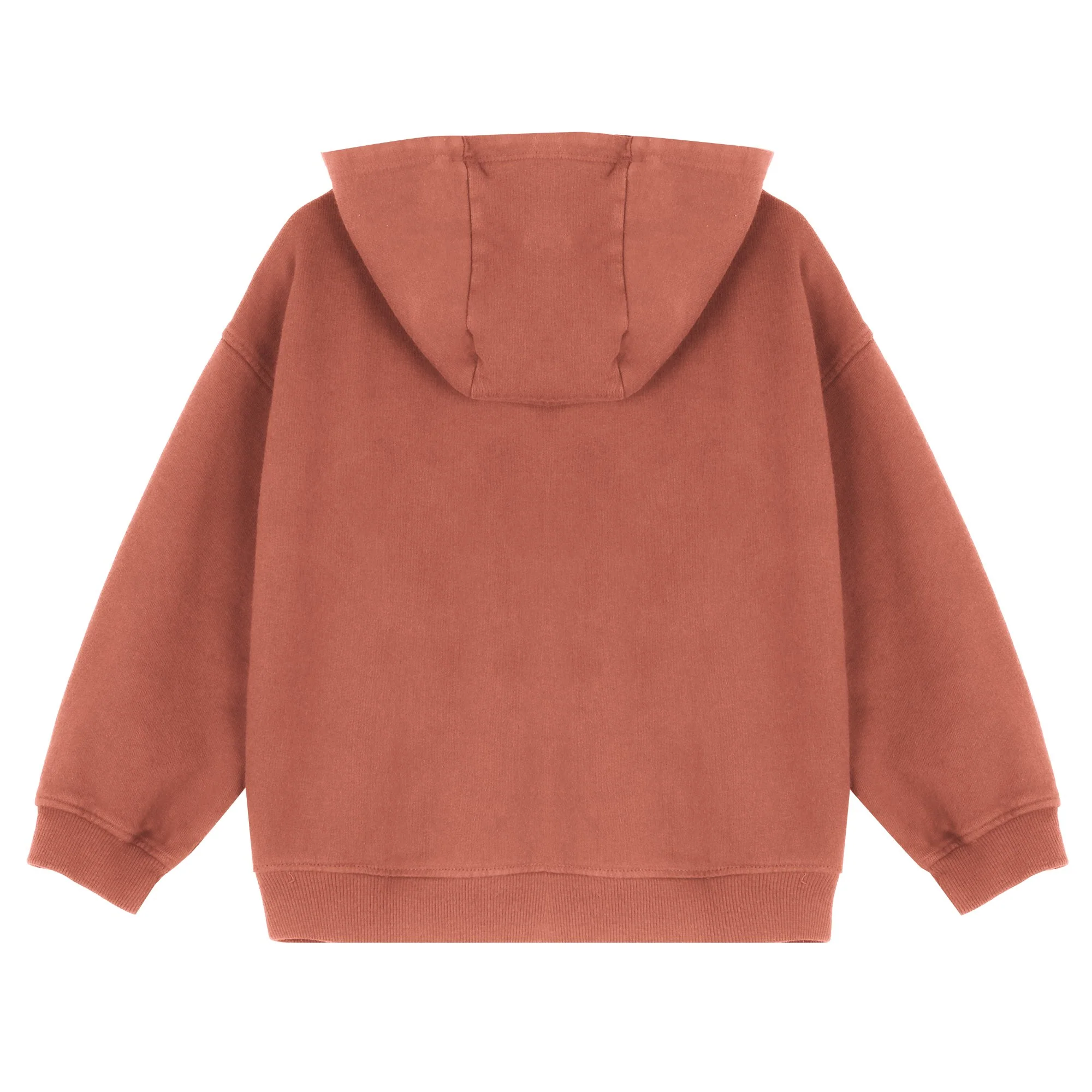 Sweat zippé à capuche 3/12 ans - Orange - Image 2