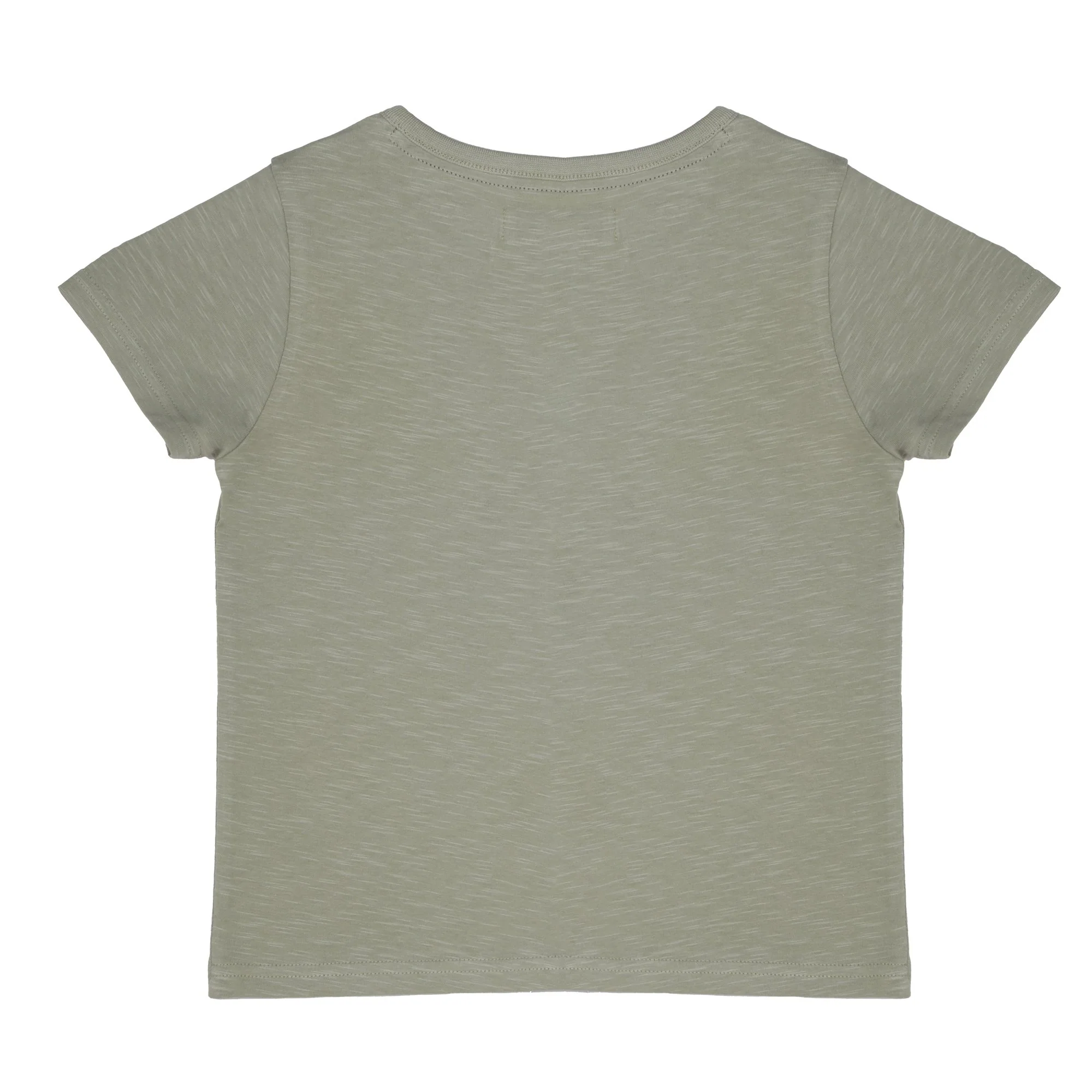 T-shirt manches courtes avec broderie - Vert - Image 2