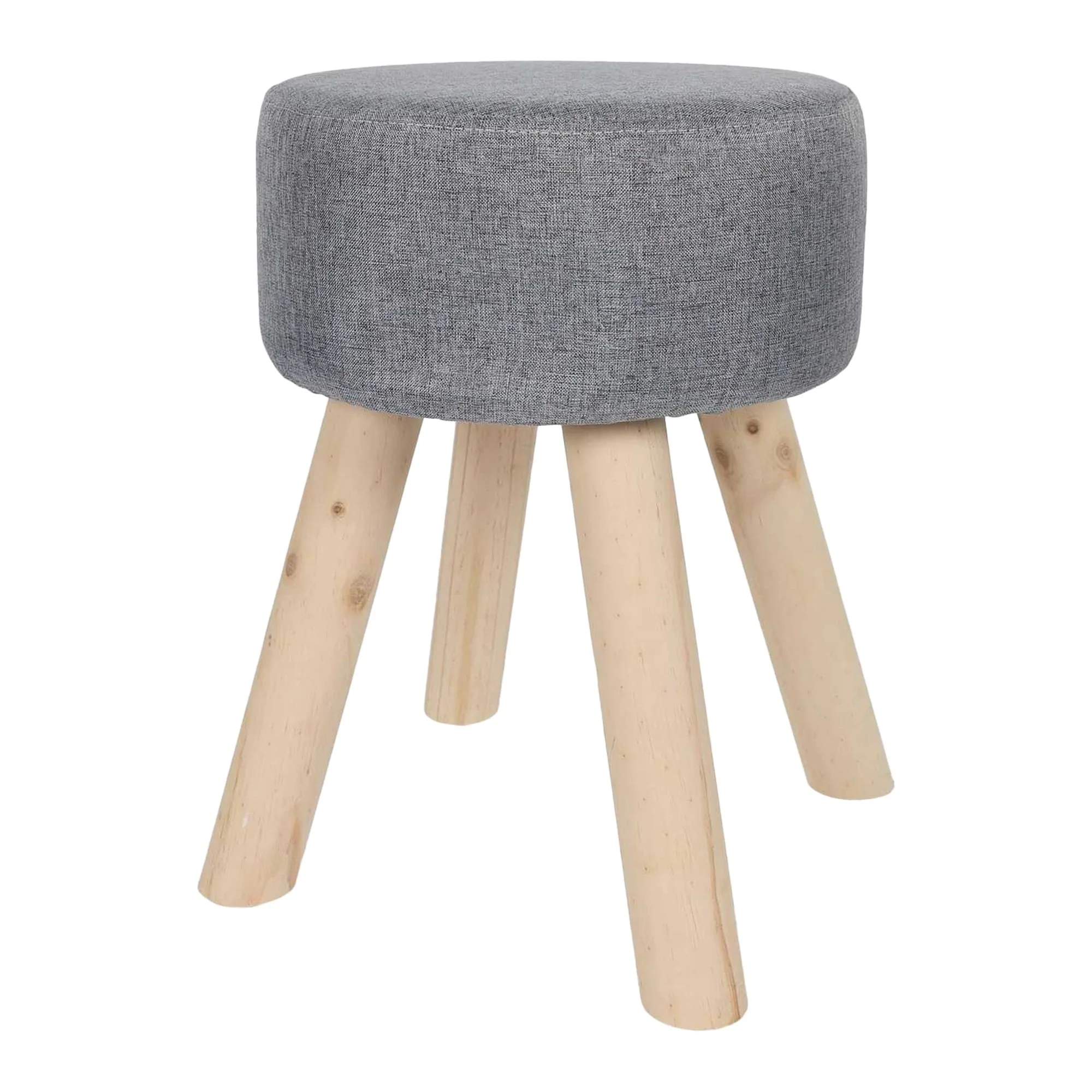 Tabouret en bois 4 pieds - Image 3