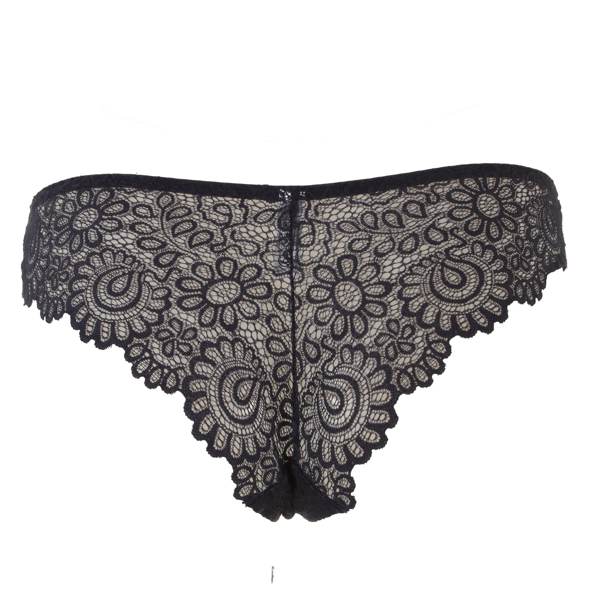 Tanga en dentelle noir - Image 2