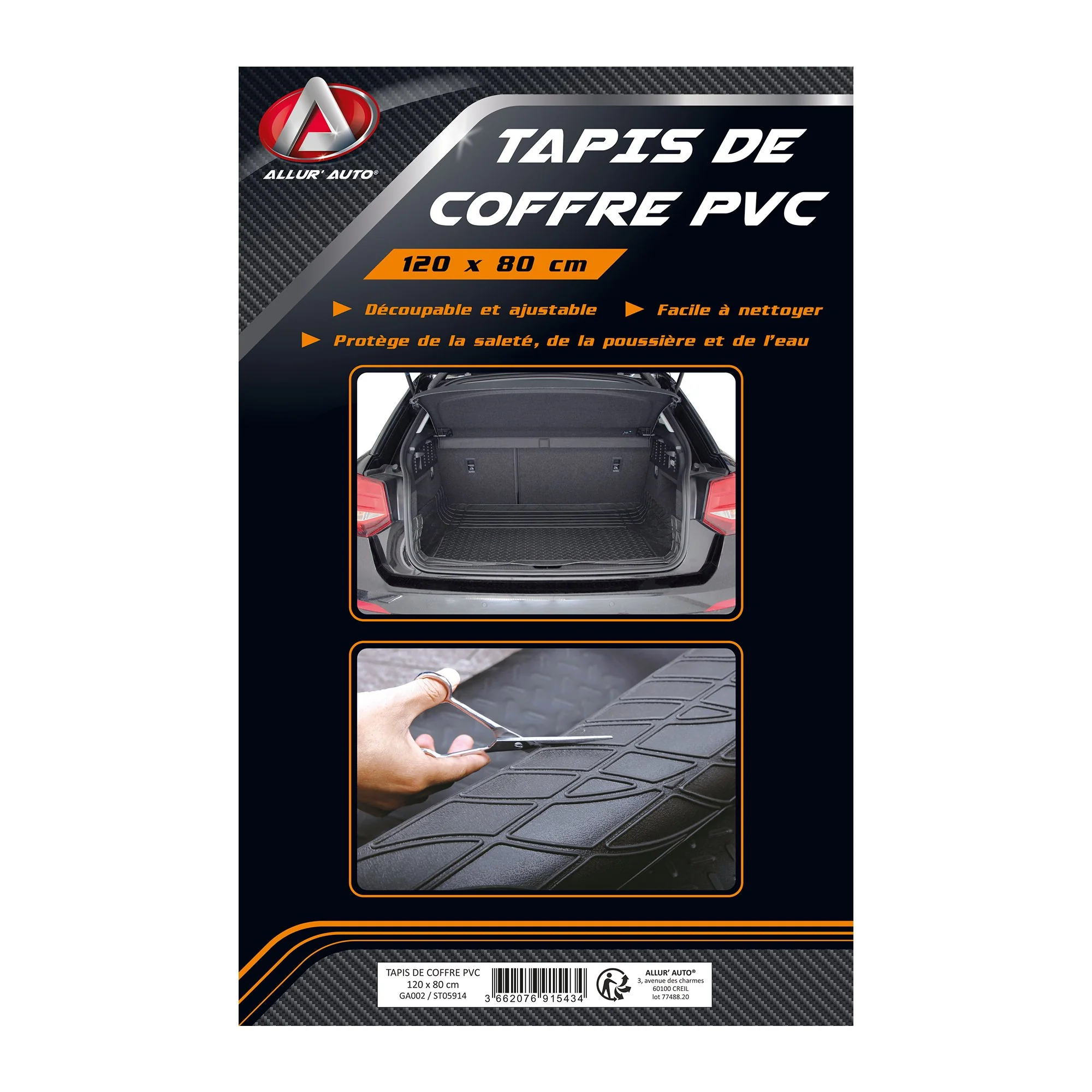 Tapis de coffre en PVC