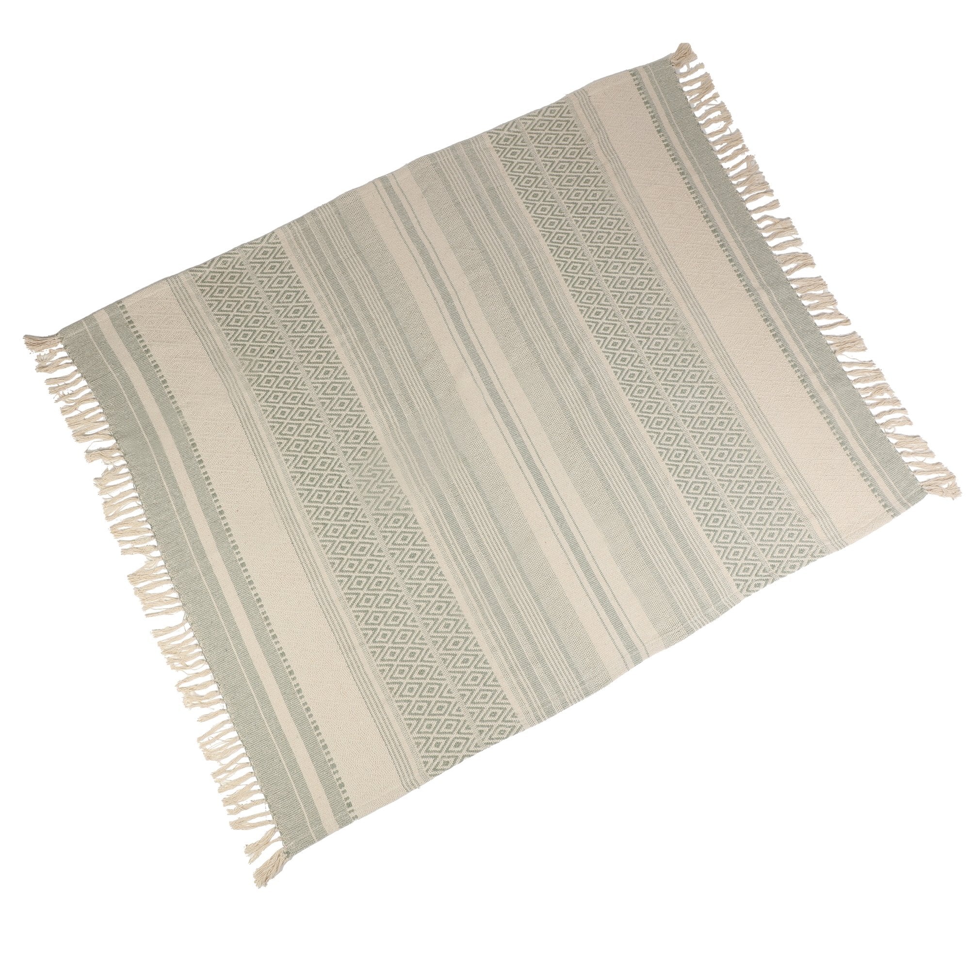 Tapis rayé 50x80cm - Rose - Image 2