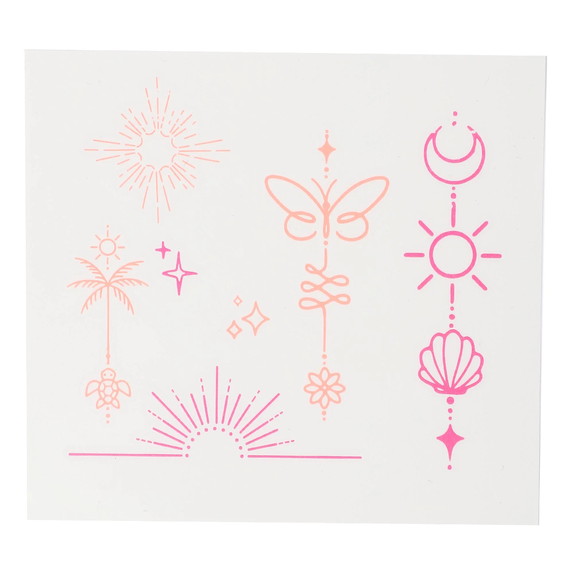 Tatouage corps festive heat  - Rose - Image 2