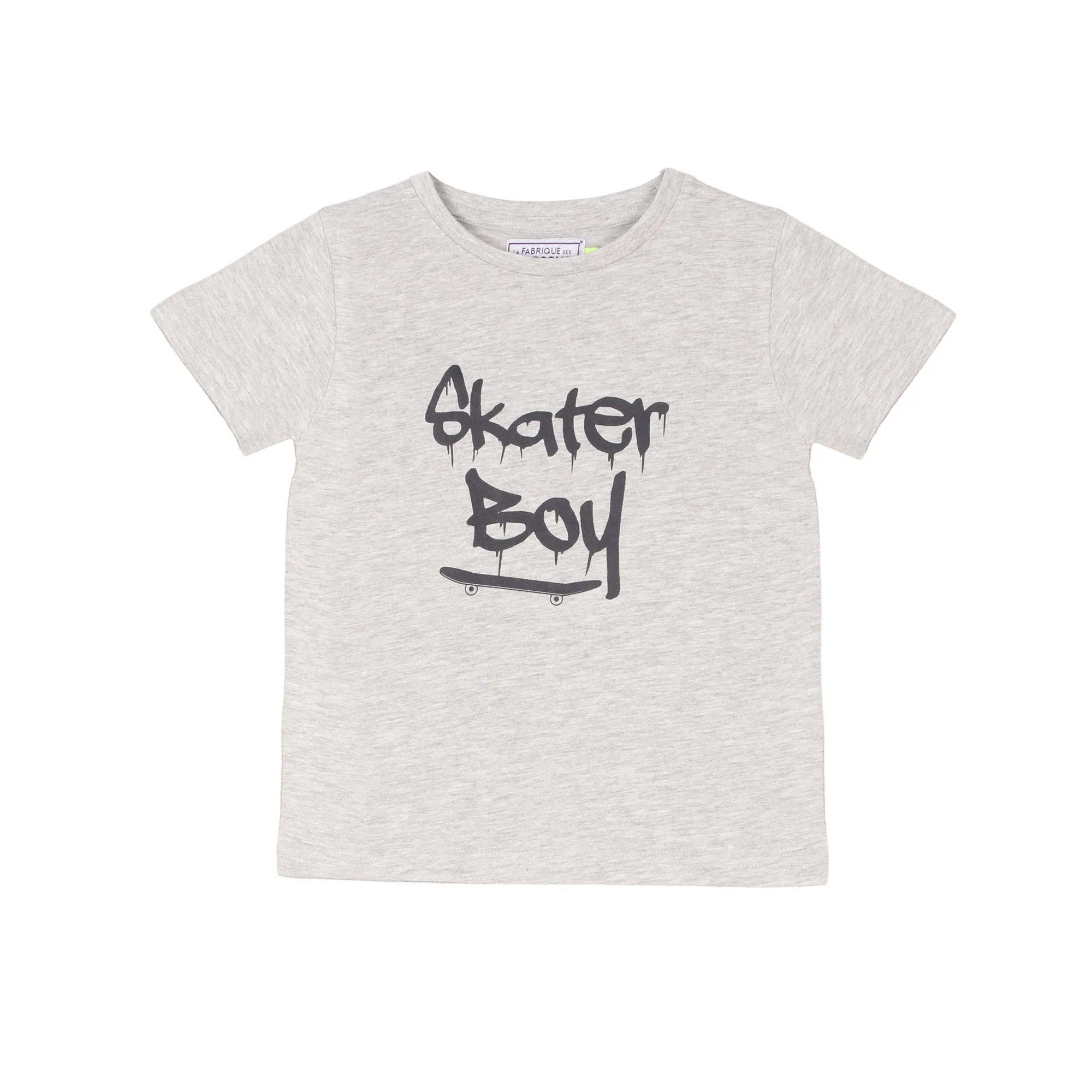 Tee-shirt manches courtes avec animation 3/12 ans - Blanc
