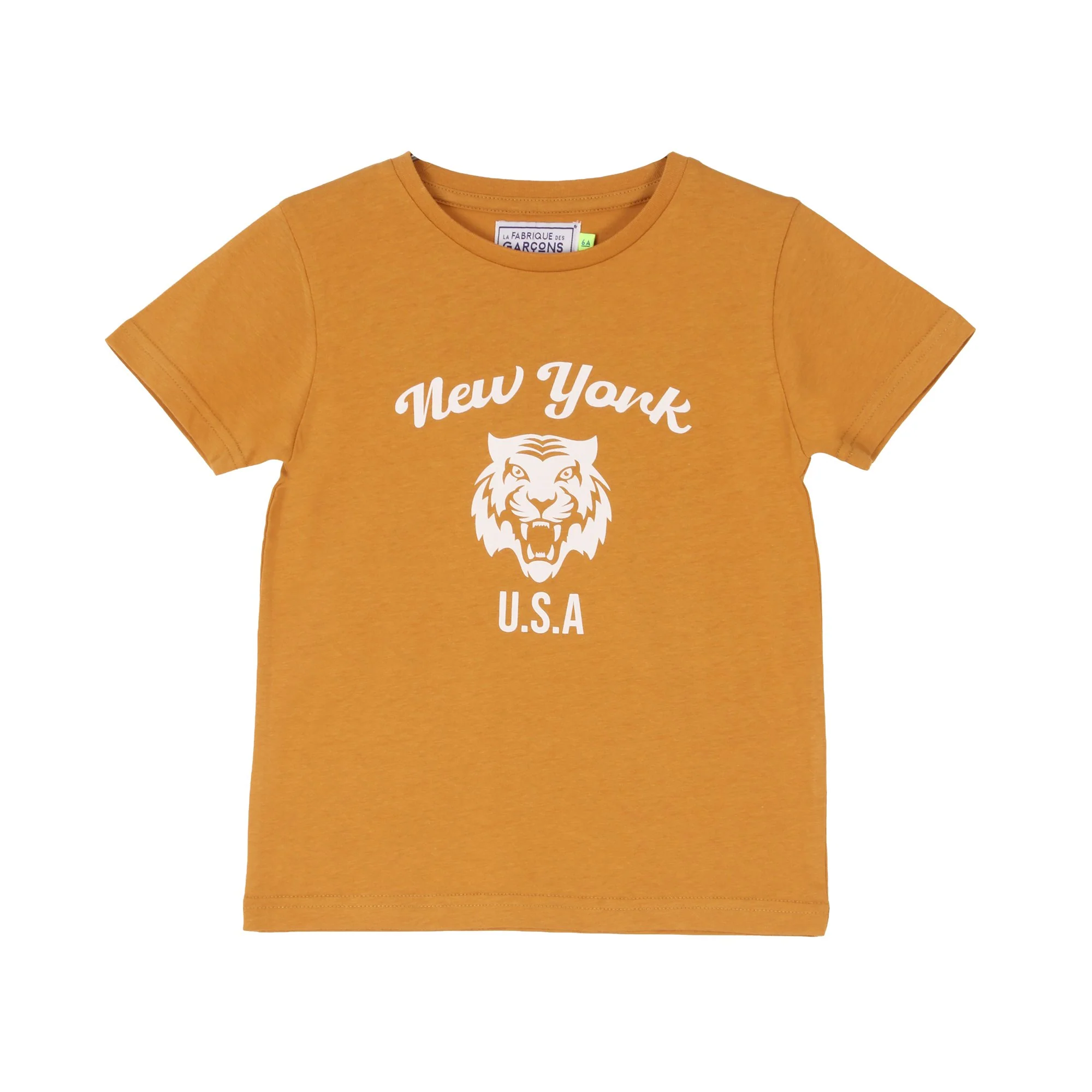 Tee-shirt manches courtes avec animation 3/12 ans - Jaune