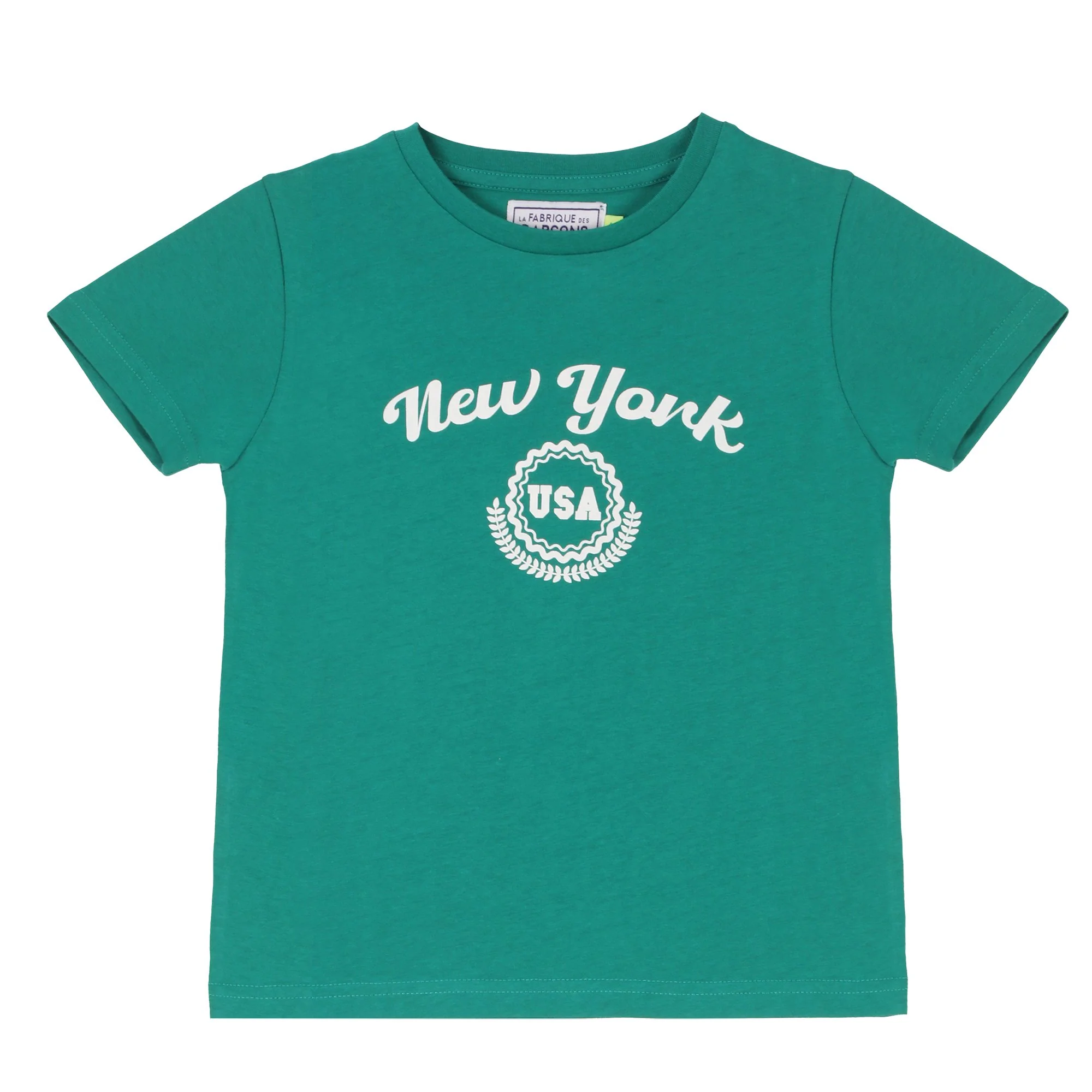 Tee-shirt manches courtes avec animation 3/12 ans - Vert