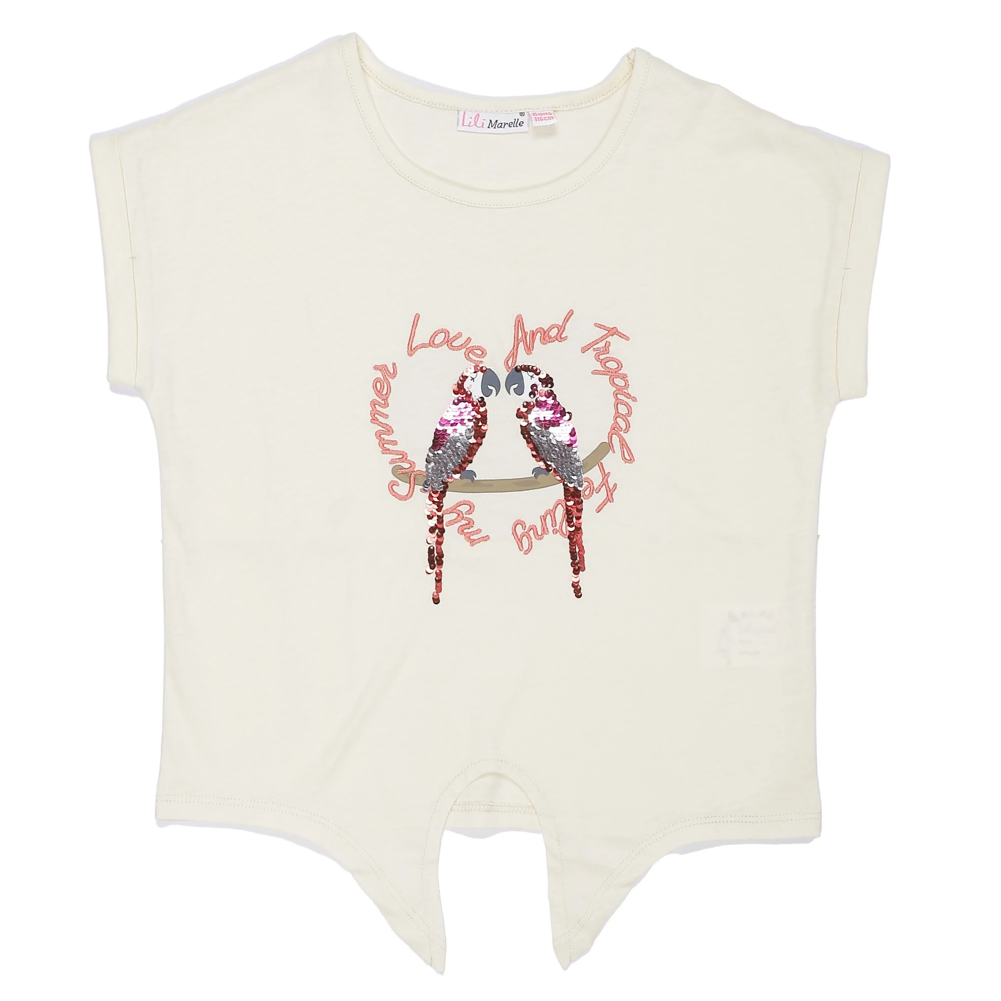 Tee-shirt manches courtes avec nĆud 3/6 ans - Jaune