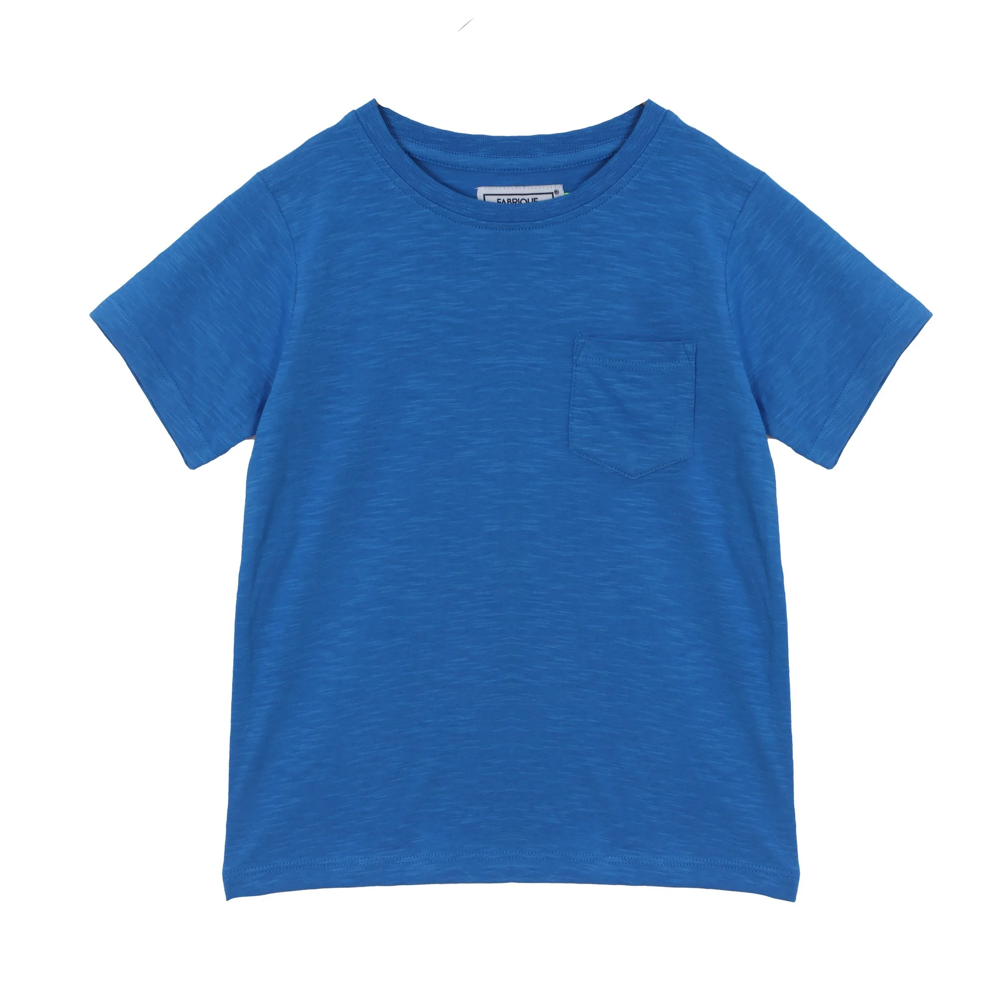 Tee-shirt manches courtes avec poche 3/6 ans  - Bleu