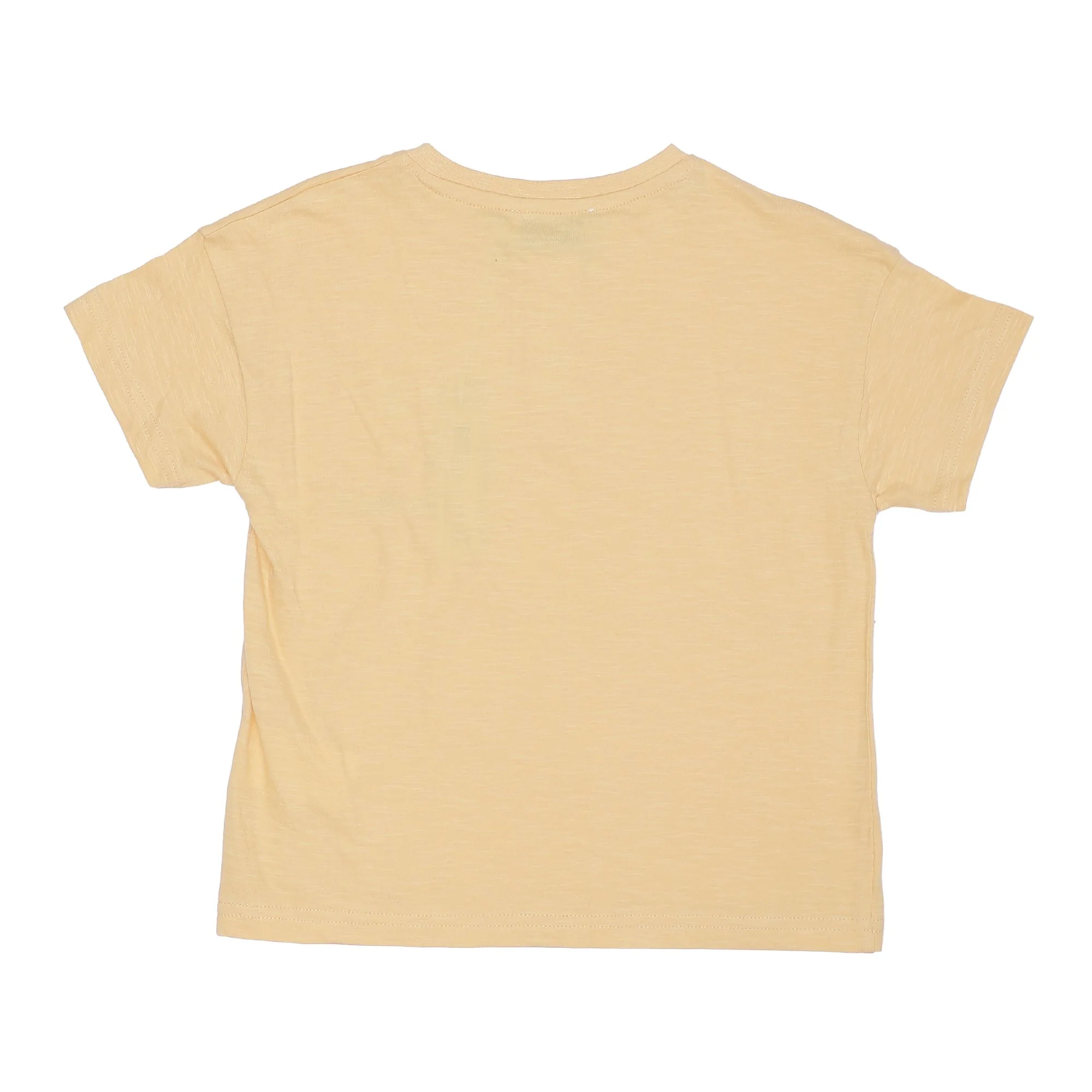 Tee-shirt manches courtes col tunisien 3/6 ans - Jaune - Image 2