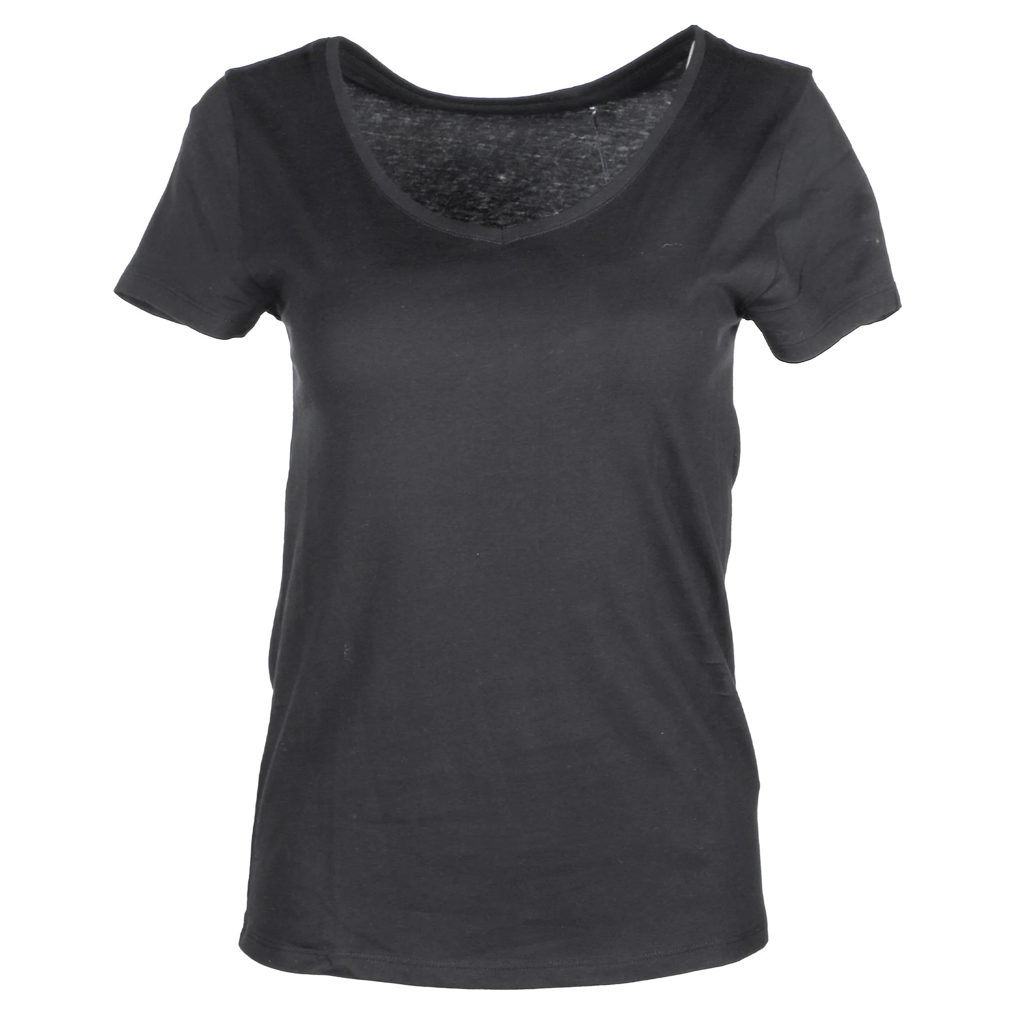 Tee-shirt manches courtes col V - Blanc - Image 3